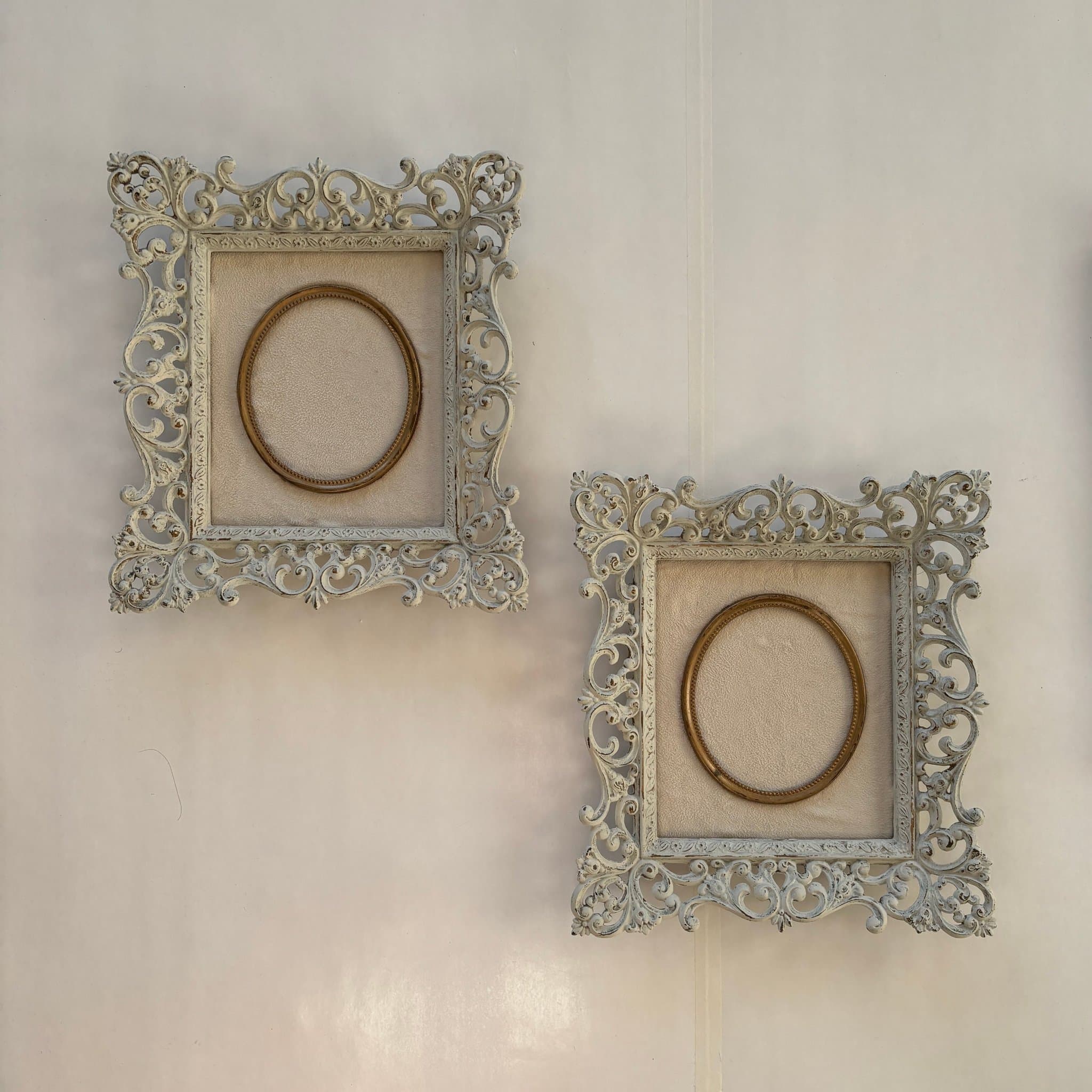 Väggdekorationer/Antik ram/2st/beige/Guldram/Vintage/Shabby Chic