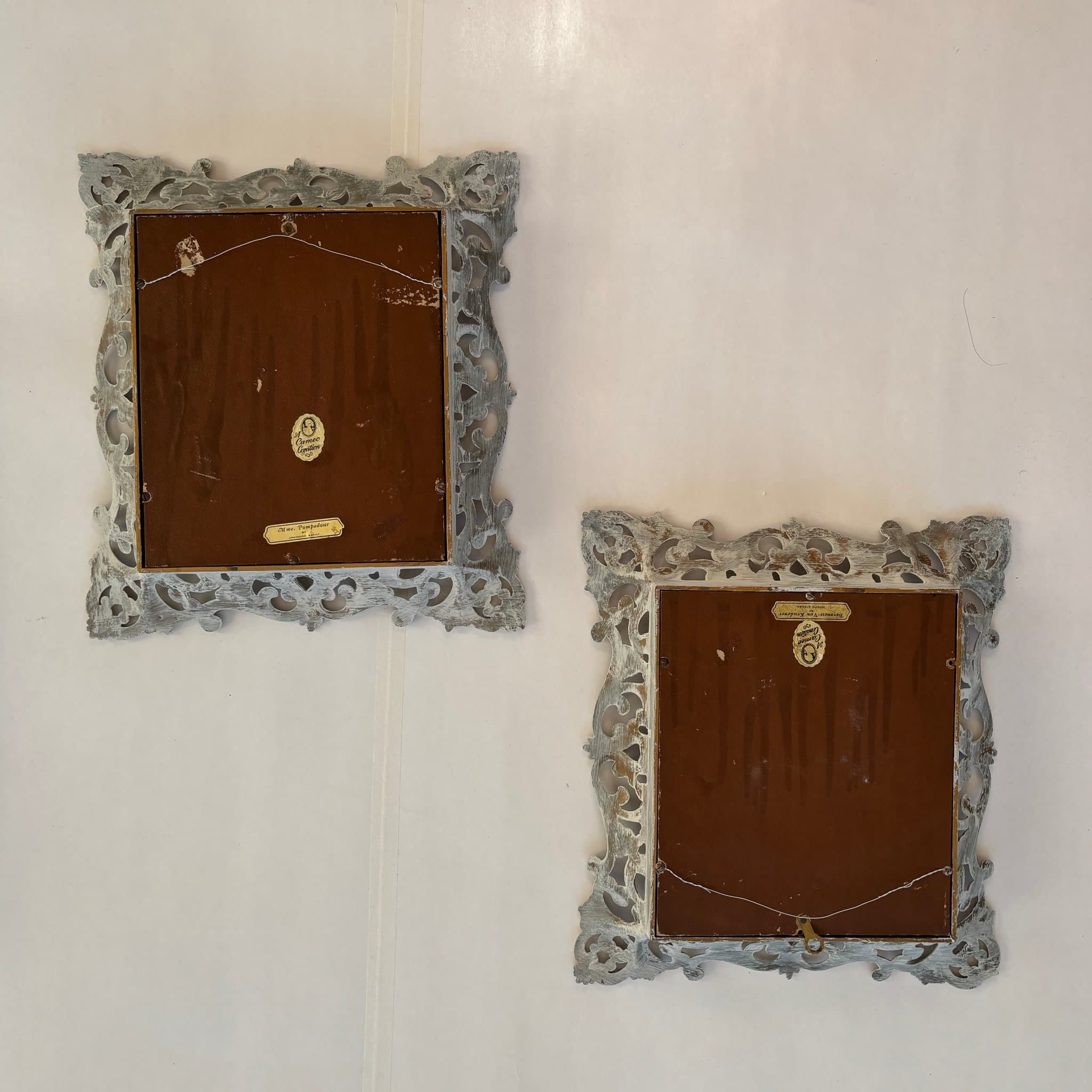Väggdekorationer/Antik ram/2st/beige/Guldram/Vintage/Shabby Chic