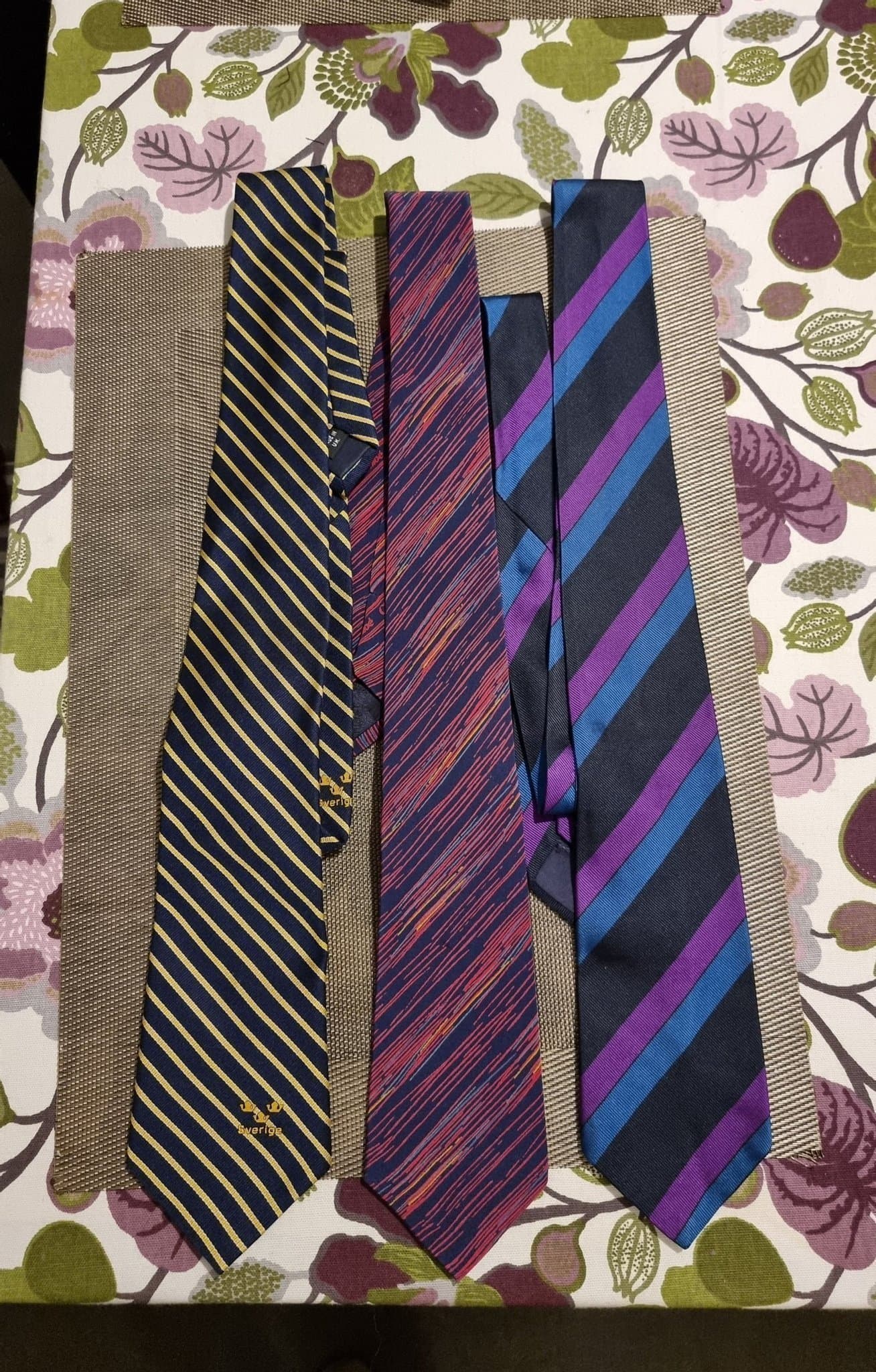 Slipsar - Set med 3 st - Carlton, Chloé, Edson silk