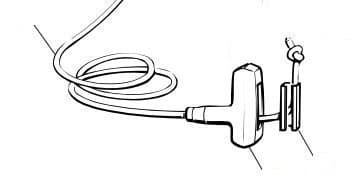 Draghandtag med wire till Atlas Copco Cobra bergborr och Pionjär bergborrmaskin