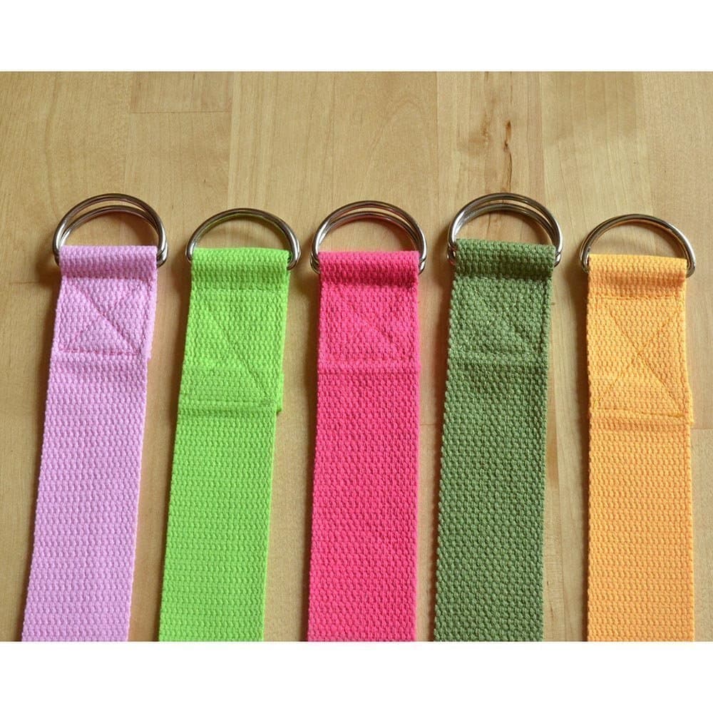 10 st Yogaband 180 cm (ljus rosa), Yogabälte, Yoga strap, Fitnessband