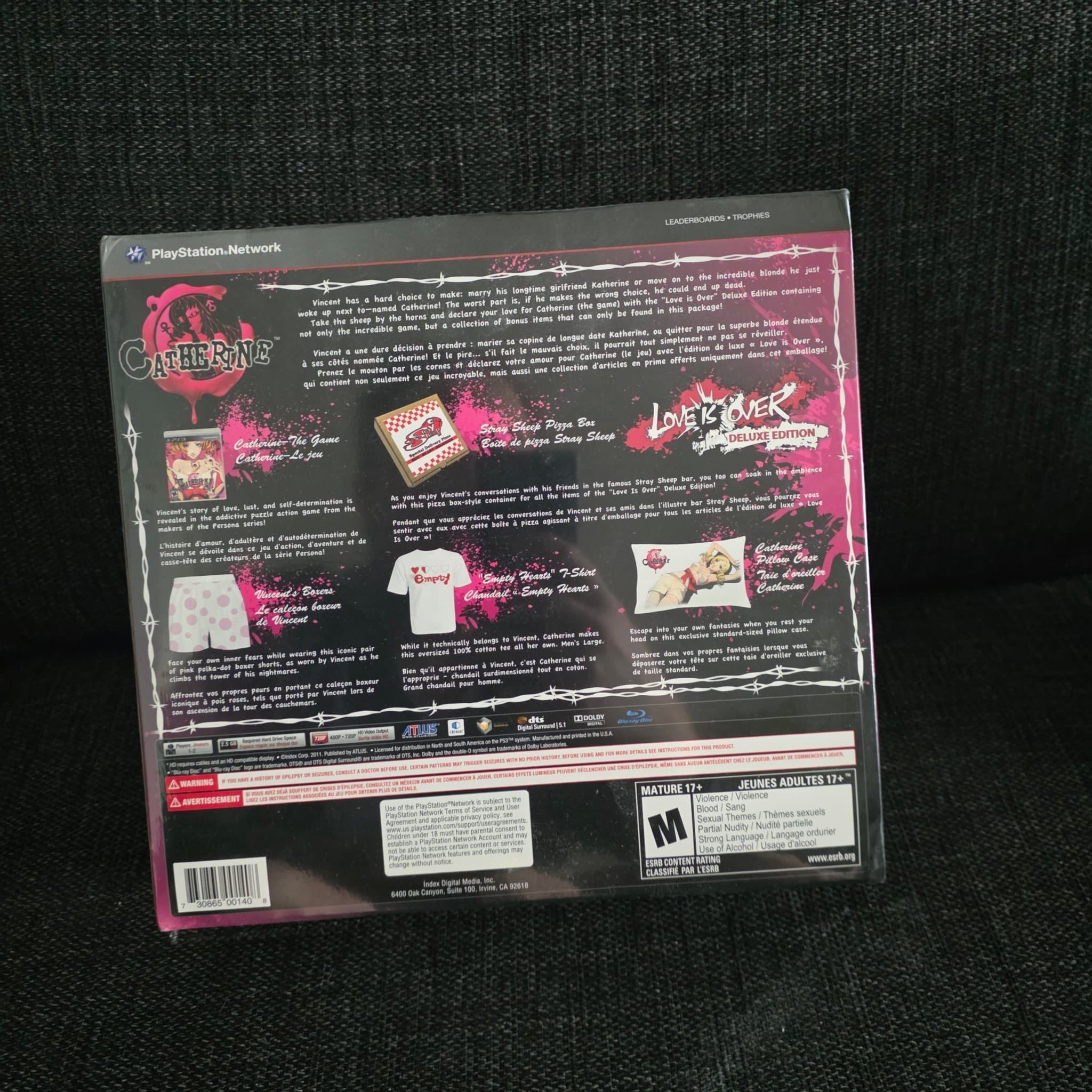 NY INPLASTAD- Catherine: Love Is Over Deluxe Edition - PS3