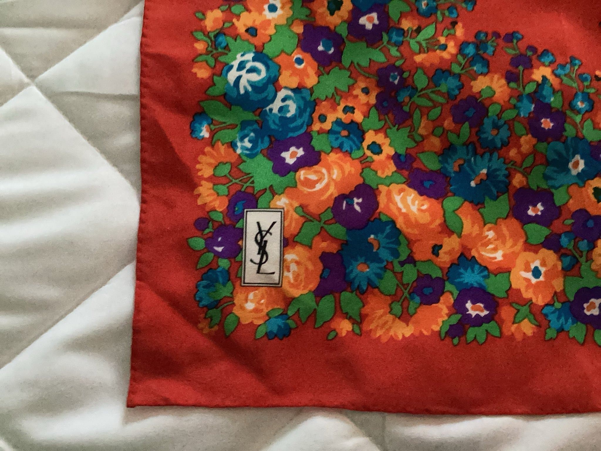 Yves Saint Laurent flerfärgad scarf