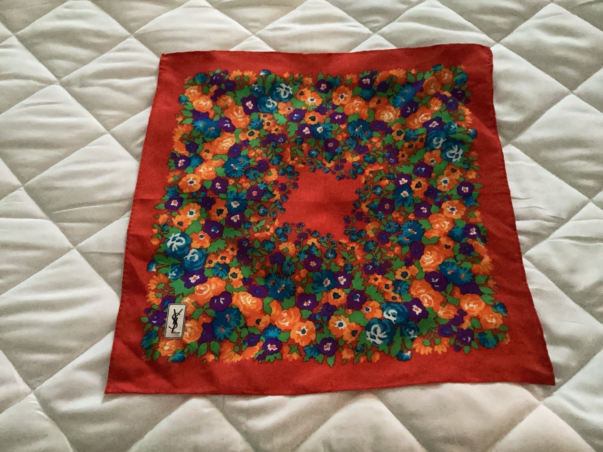 Yves Saint Laurent flerfärgad scarf