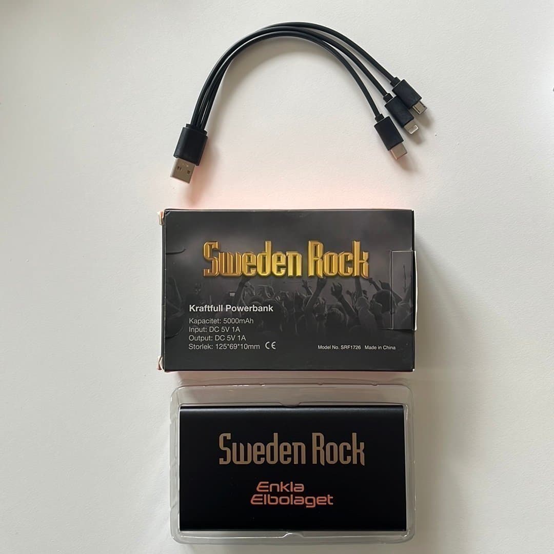 Sweden Rock Powerbank 5000mAh