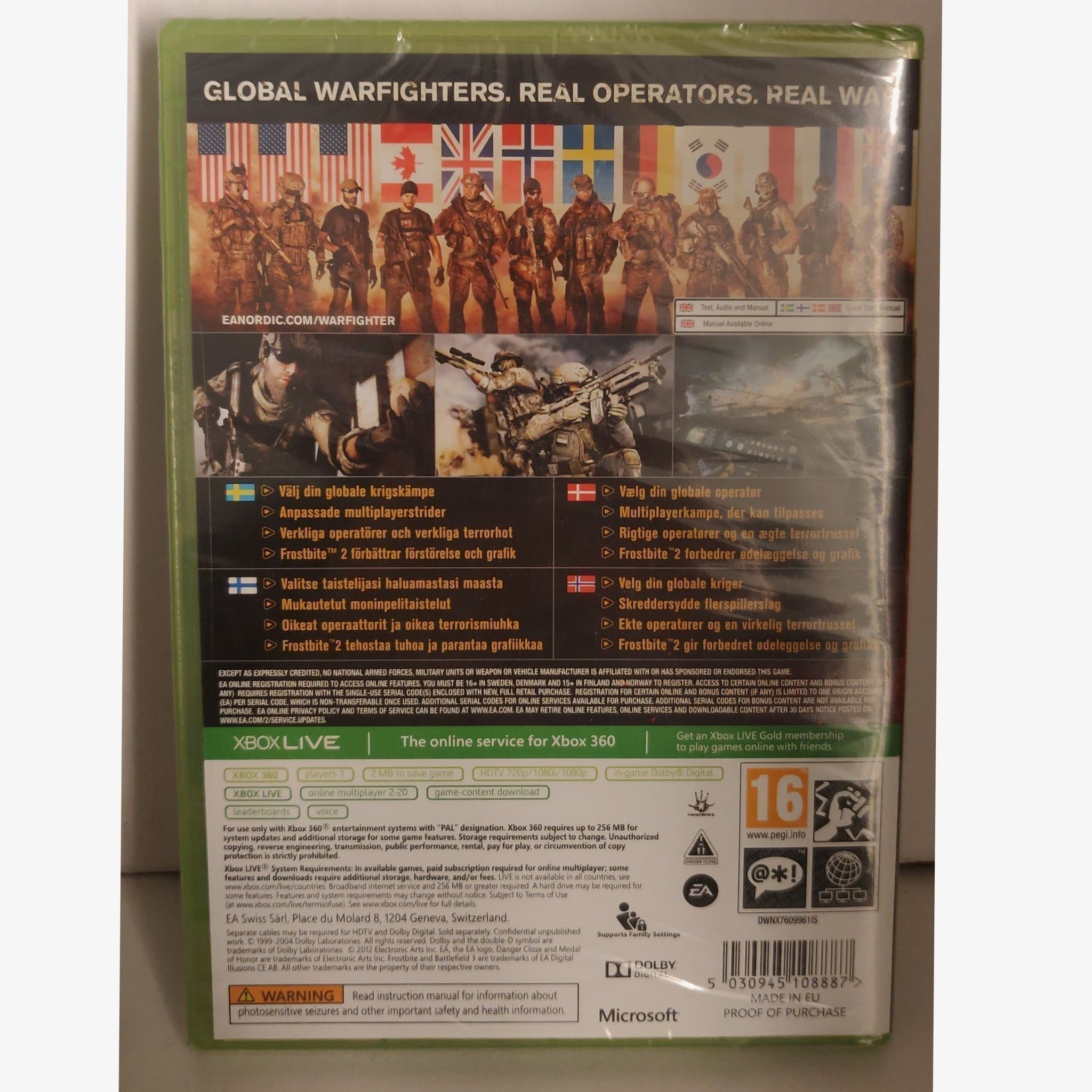 Medal of Honour - Warfighter Xbox360 NY, OÖPPNAD