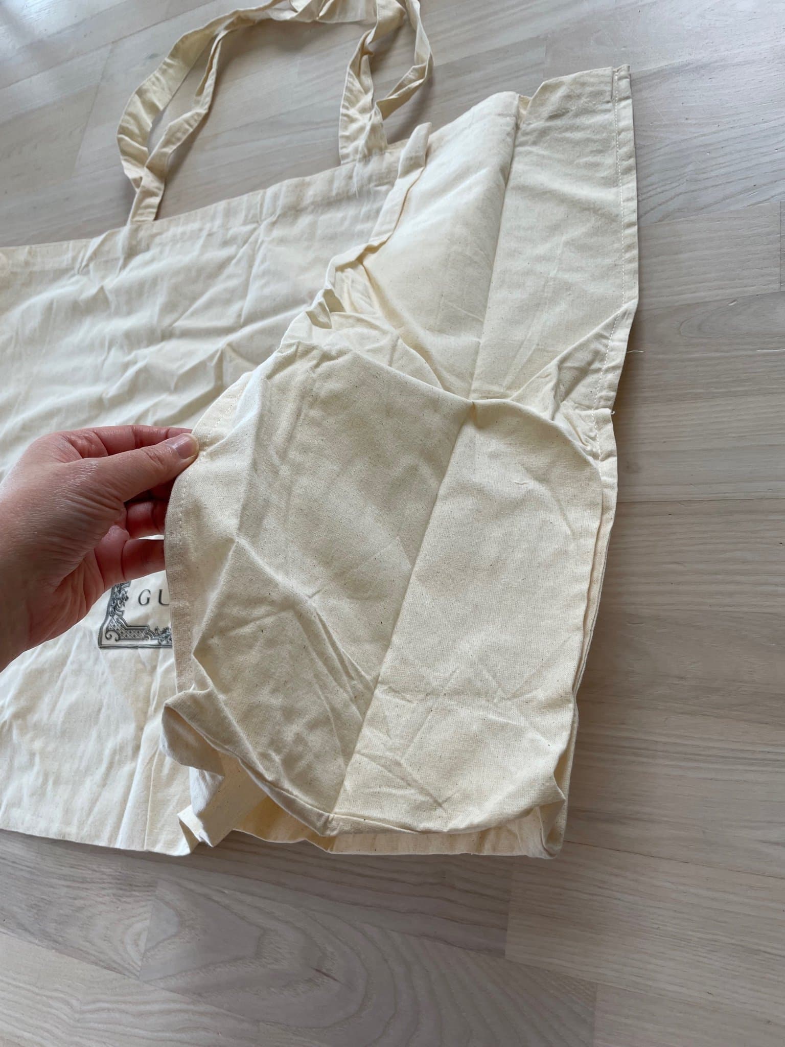 Äkta Gucci tygpåse