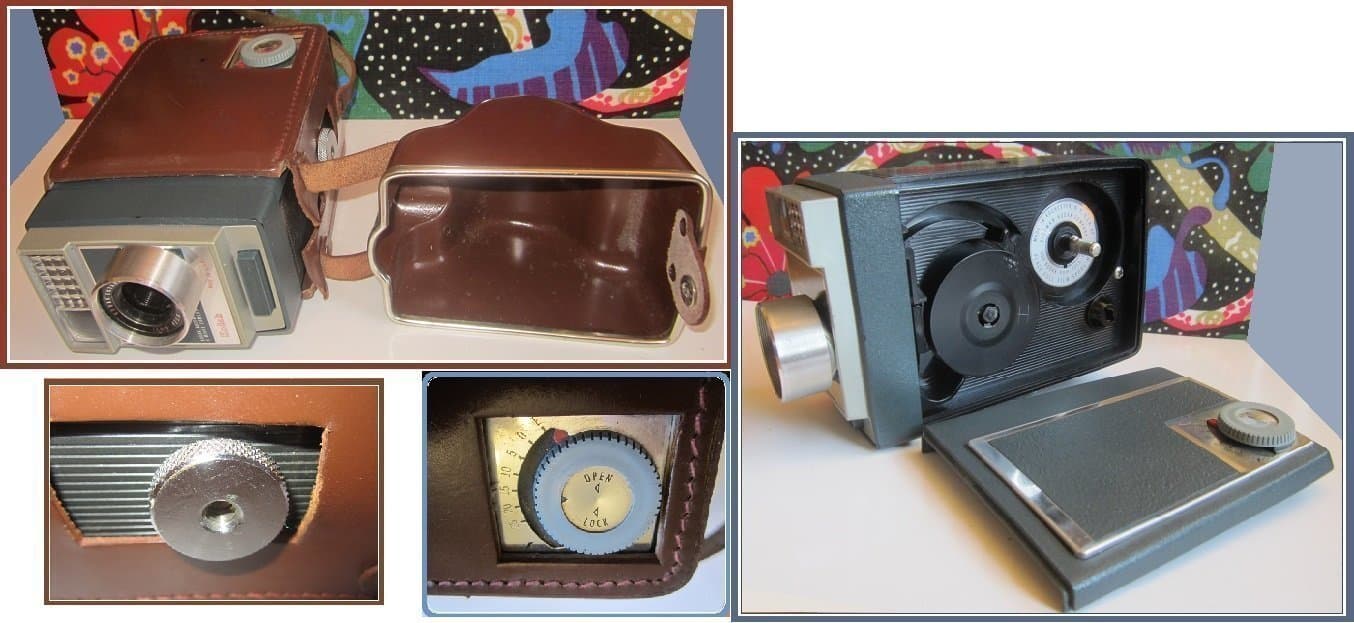 Rare Find! Kodak Automatic 8 Movie Camera Vintage Working&Leather Case-NearMint!