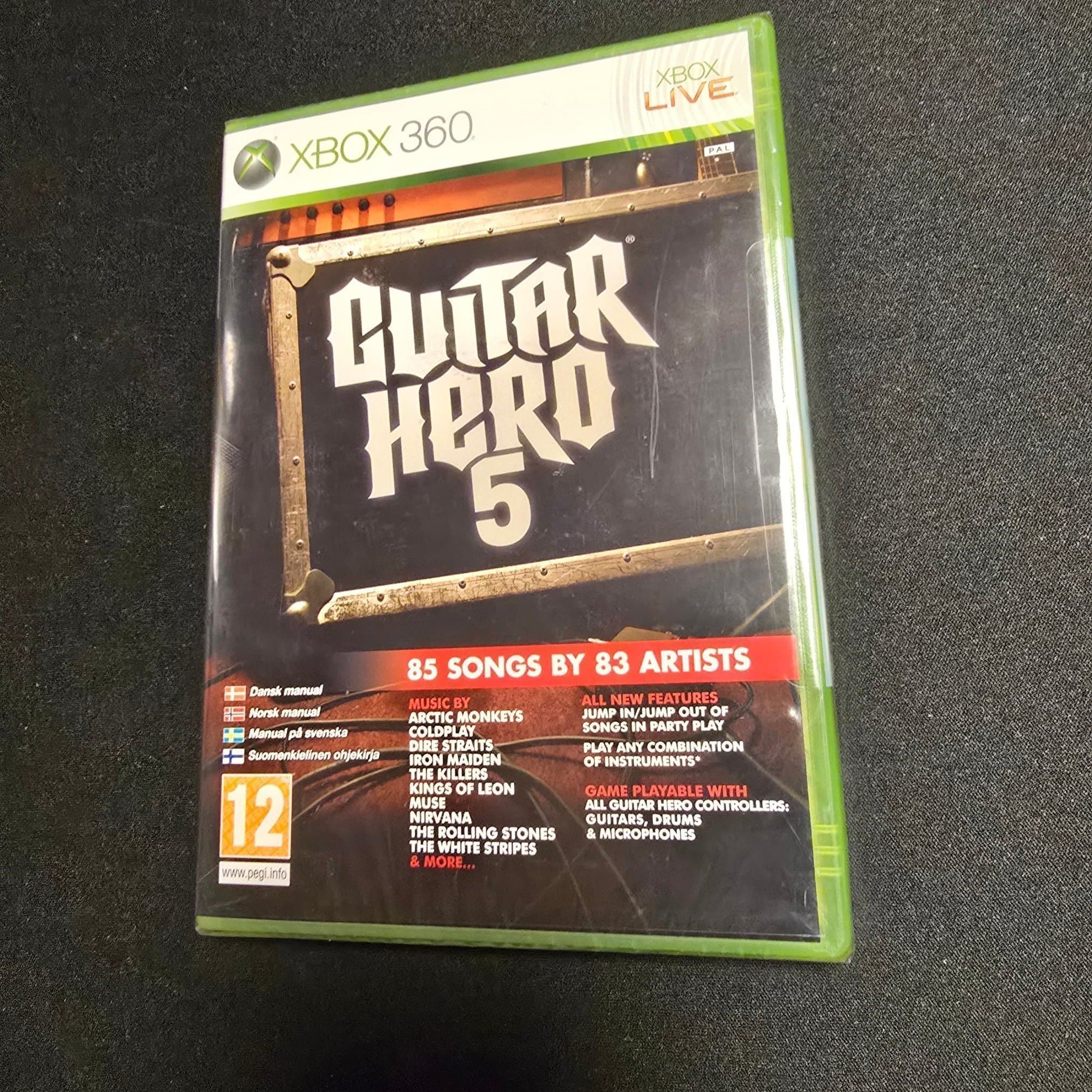 Guitar Hero 5 - Xbox 360, Nytt inplastat, Fri frakt