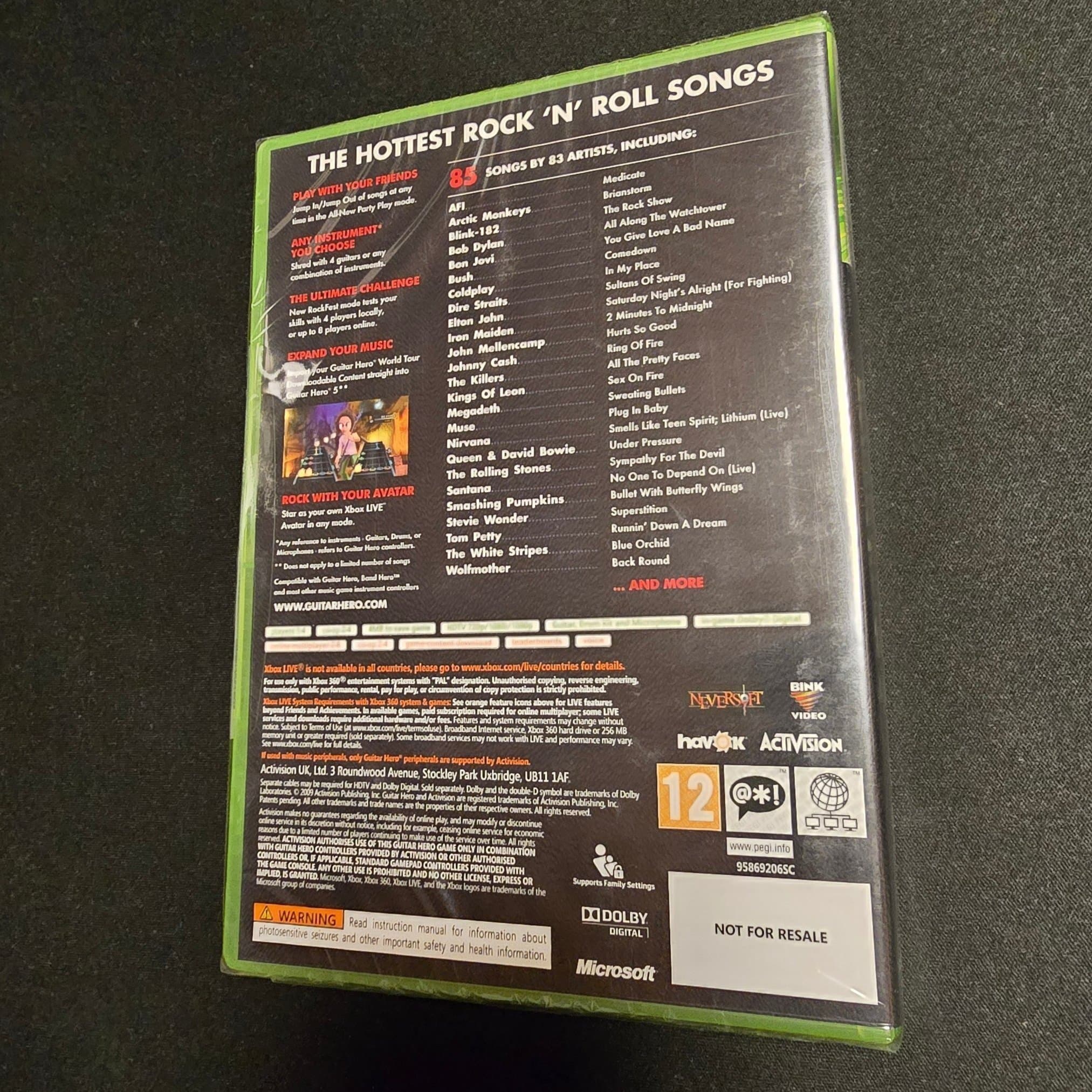 Guitar Hero 5 - Xbox 360, Nytt inplastat, Fri frakt