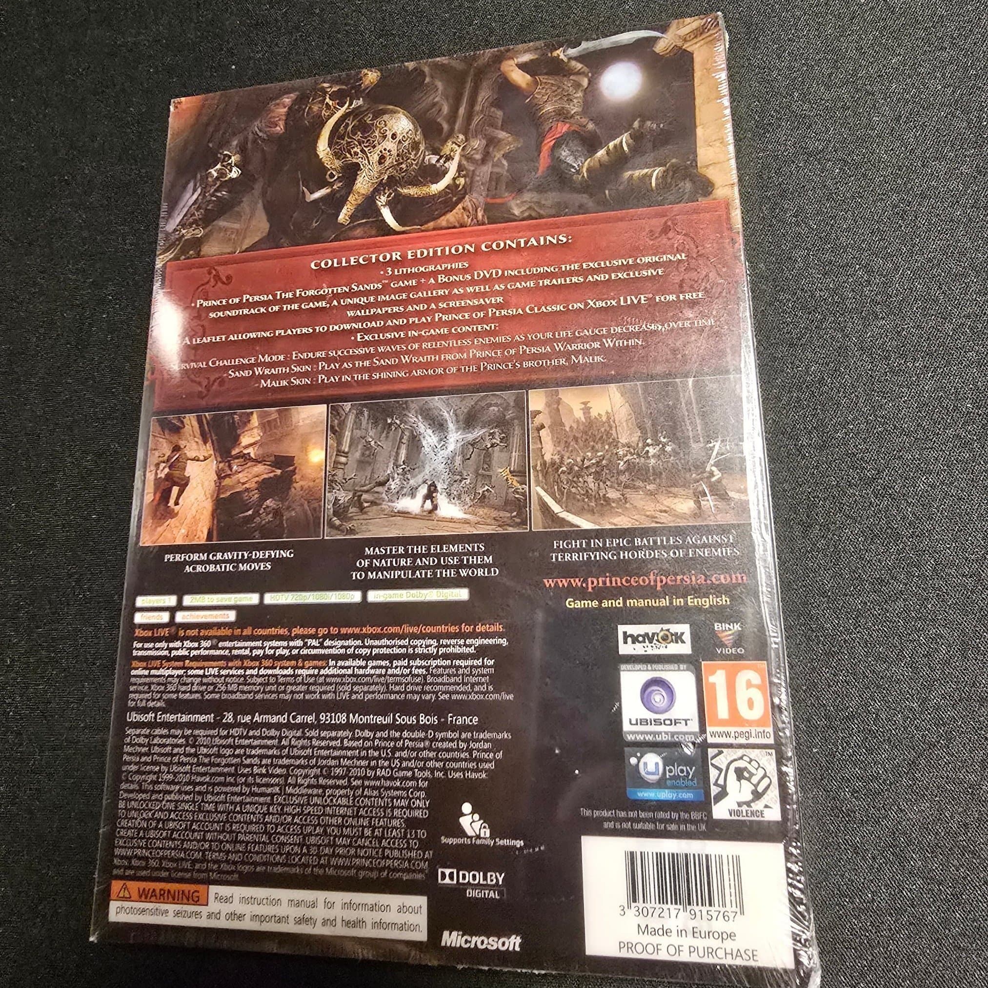 Prince of Persia: The Forgotten Sands - Limited Collector's Edition, Nytt,