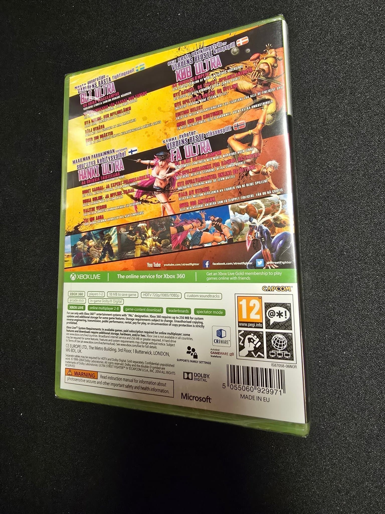 Ultra Street Fighter IV - Xbox 360, Nytt inplastat, Fri frakt.