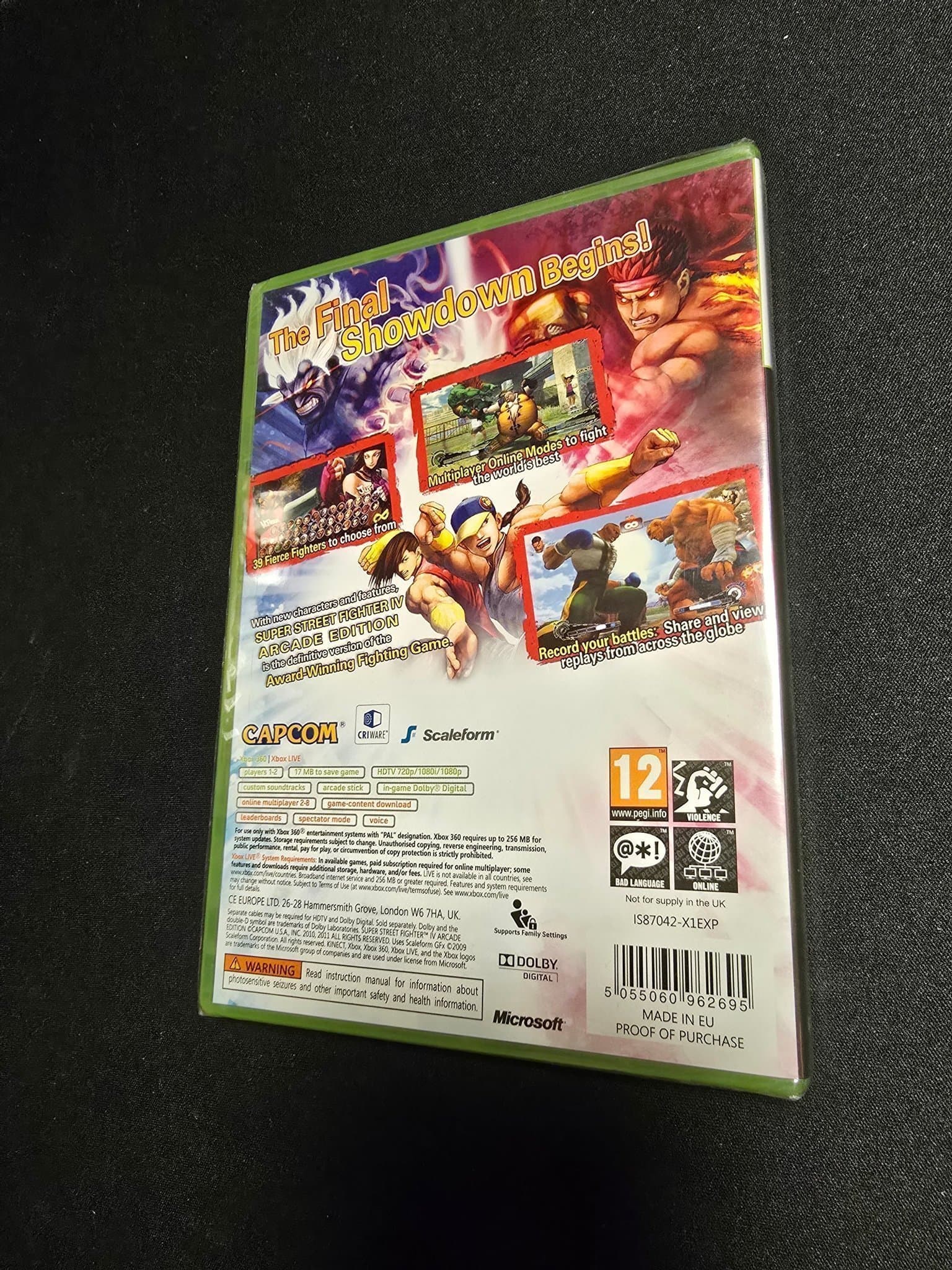 Super Street Fighter IV Arcade Edition - Xbox 360, Nytt inplastat, Fri frakt.