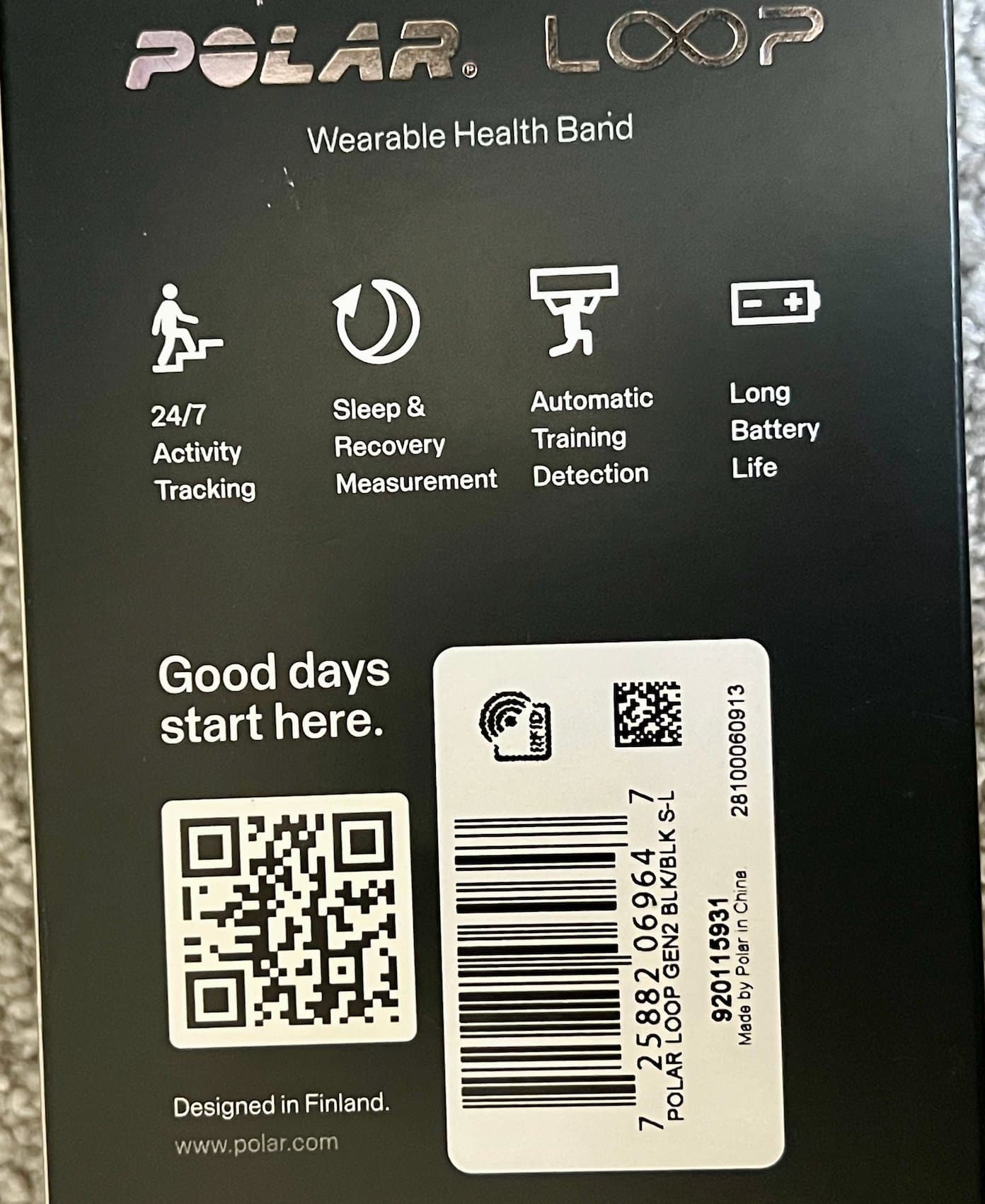 Polar Loop aktivitetsarmband generation2
