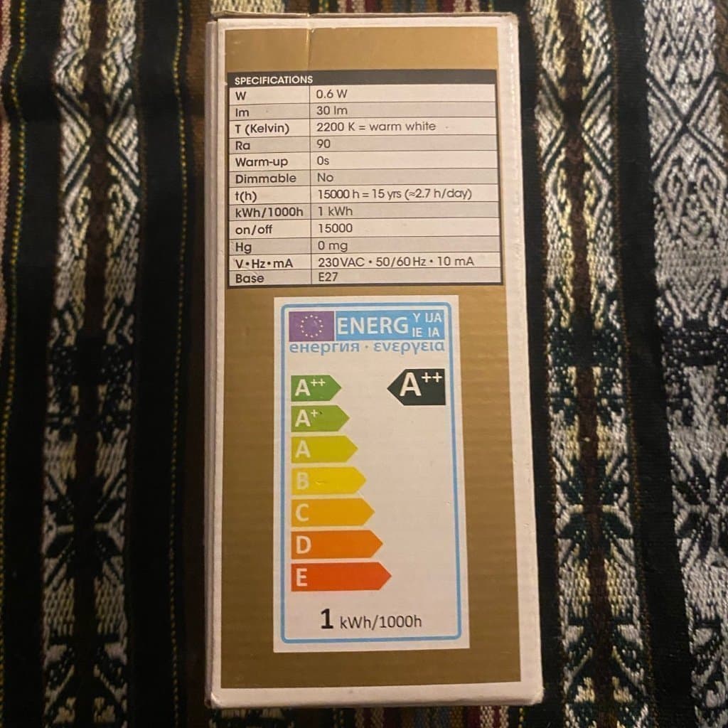 LED Lampa E27 30lm Soft Glow