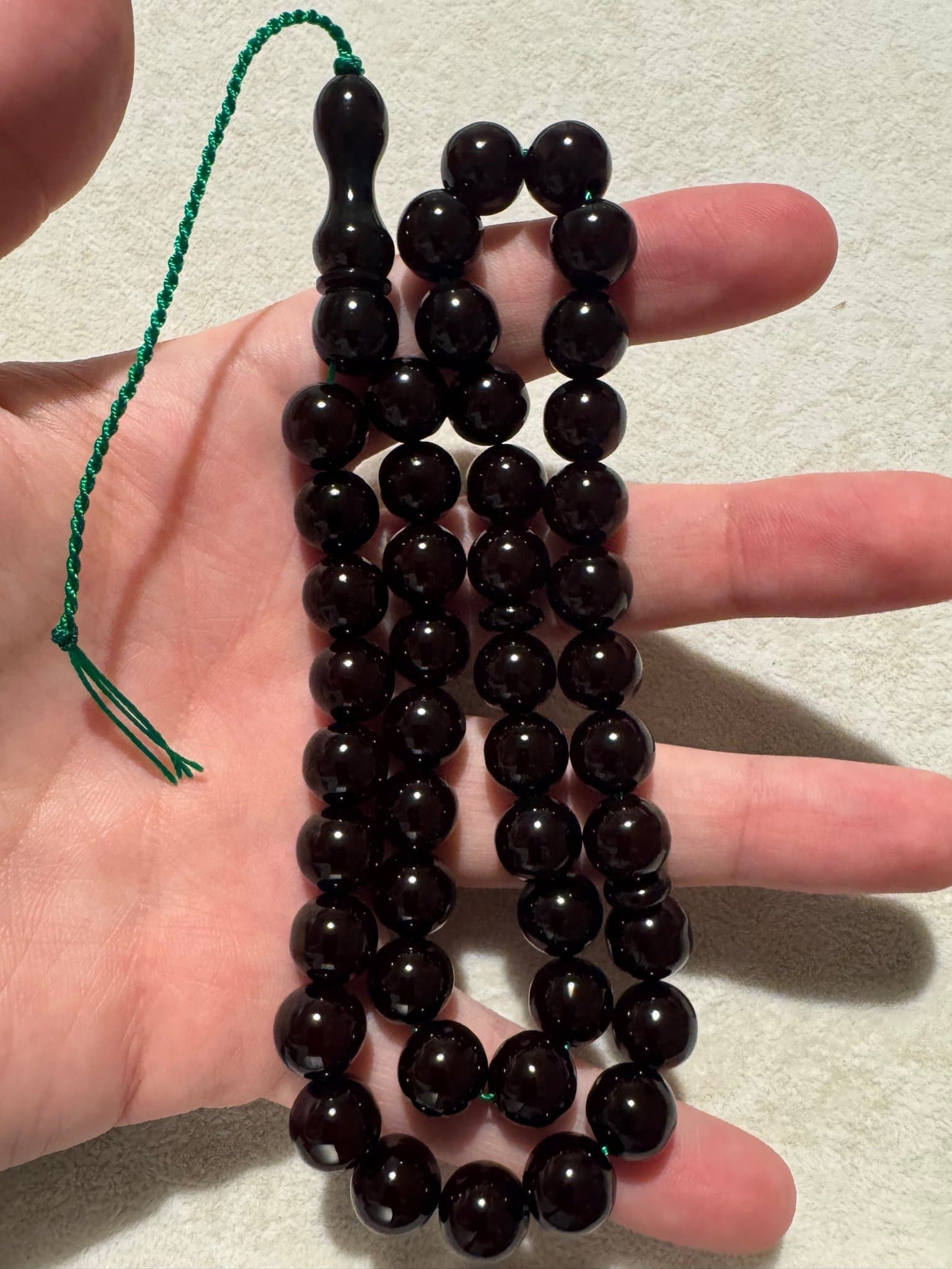 Faturan radband tesbih, black cherry