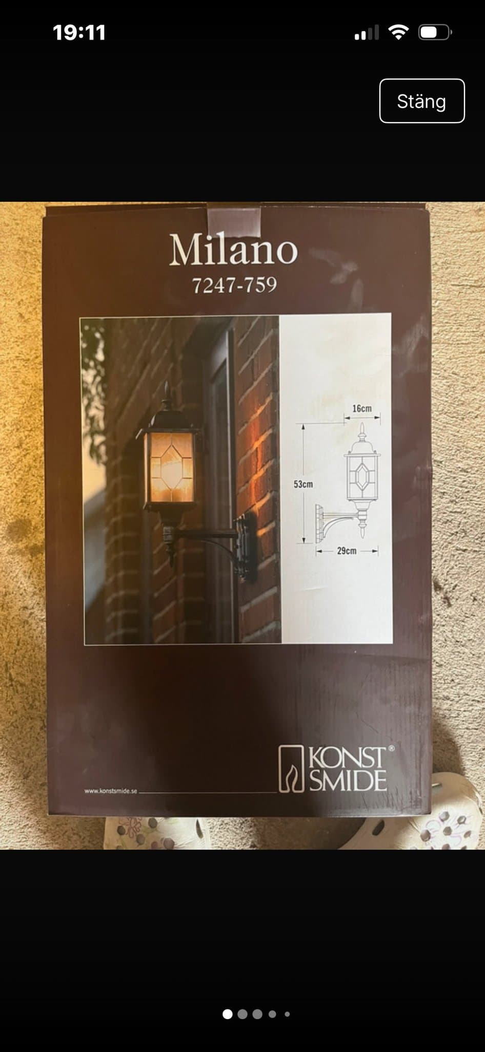 Konstsmide Milano Utomhuslampa 7247-759