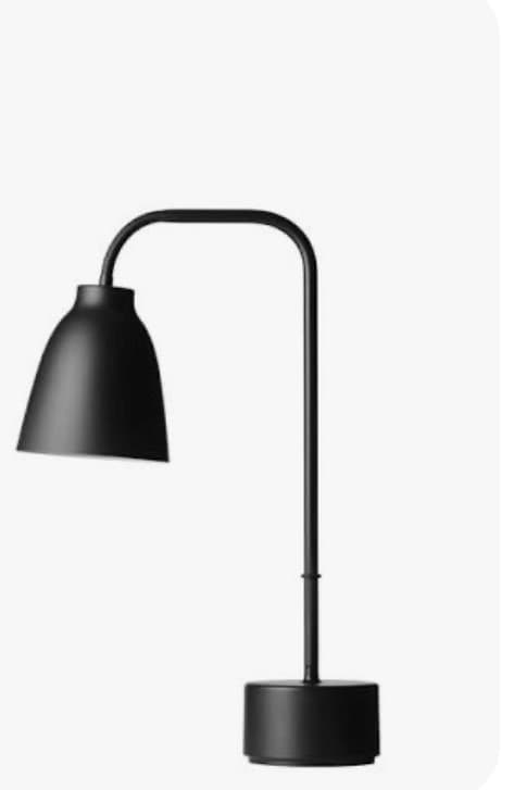 Caravaggio Läs Bordslampa, Matt Svart