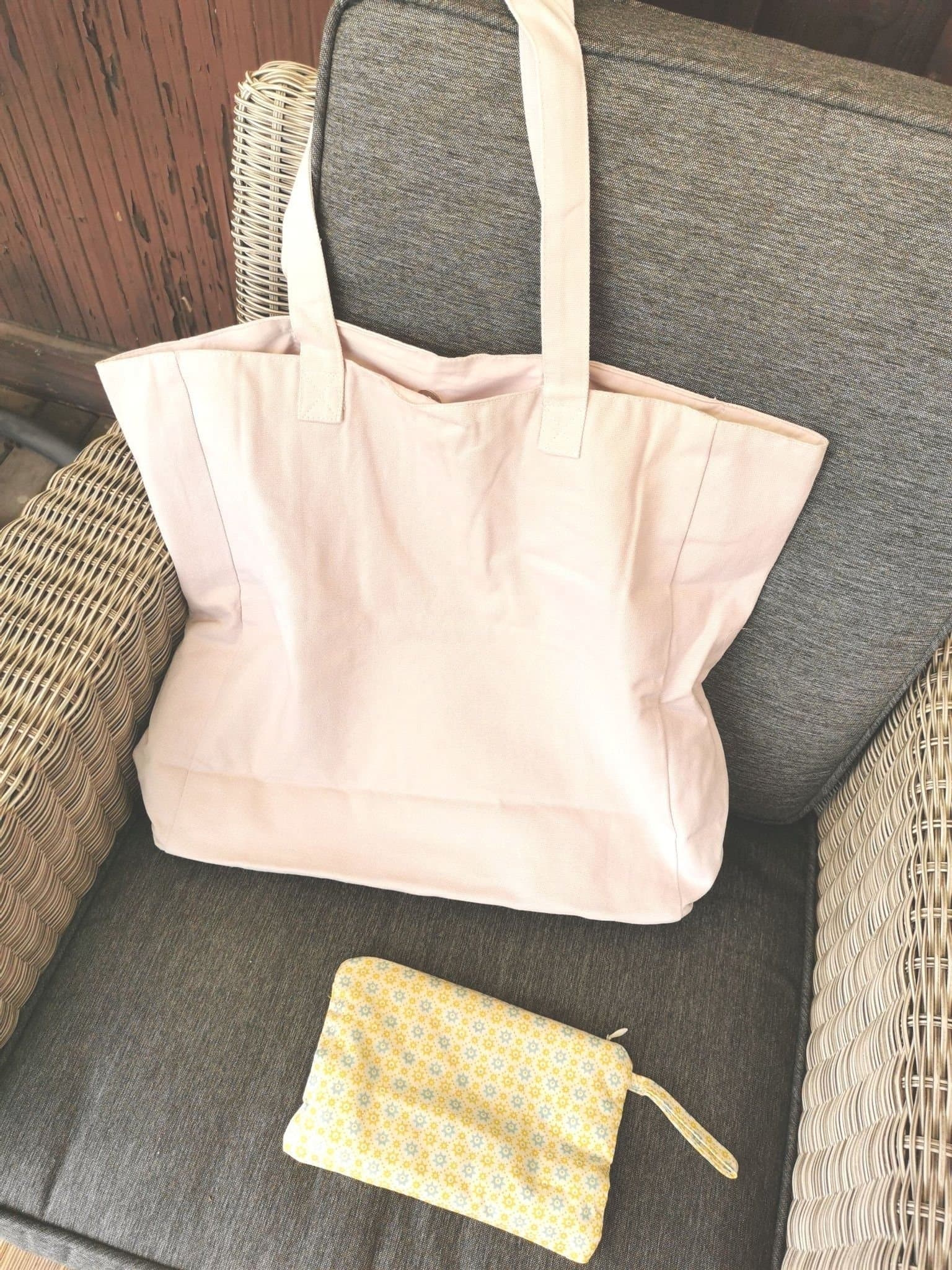 Vintage mini Labo Väska, Tygväska, Barn, Blommor