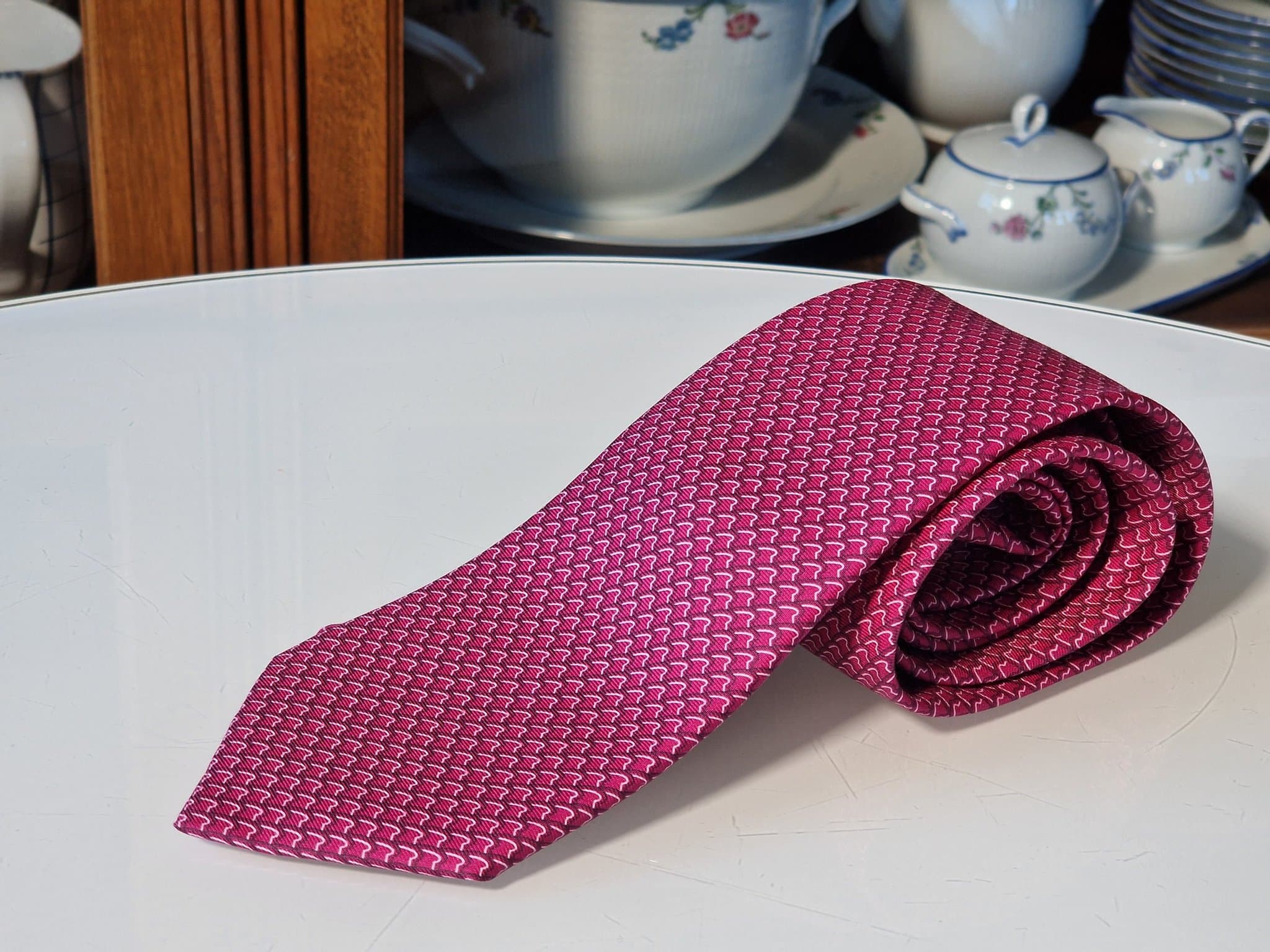 Hermés samlarslips rostat bröd / brödrost