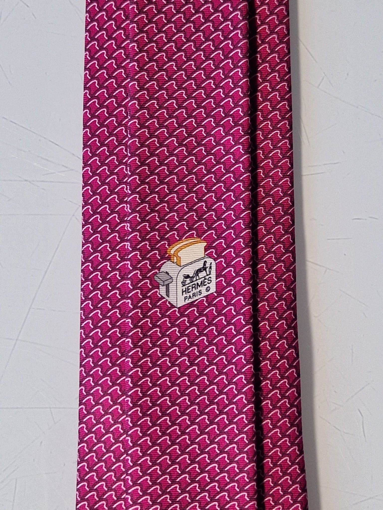 Hermés samlarslips rostat bröd / brödrost