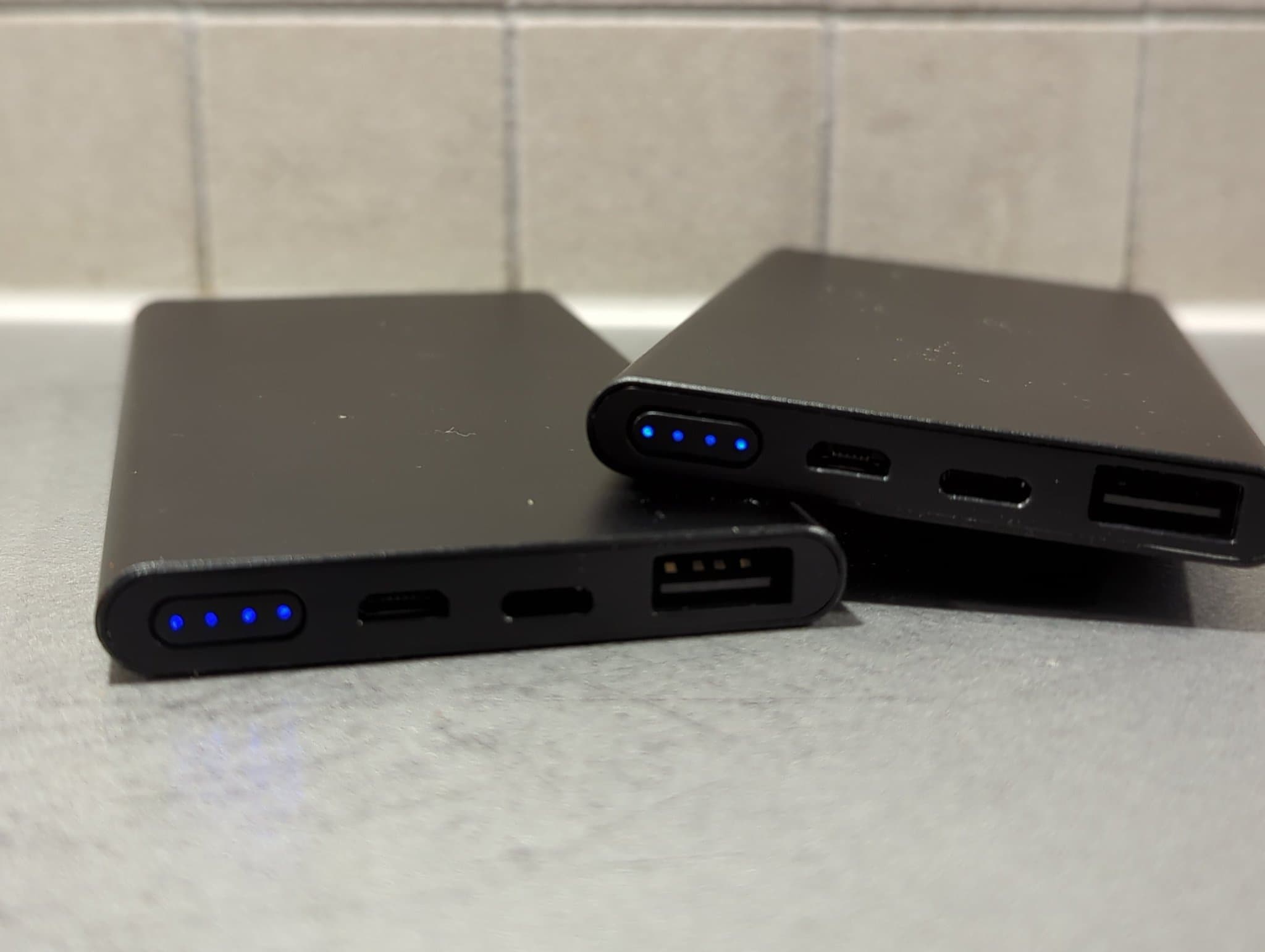 GOLF EDGE5 5000mAh Powerbank, svart, 2 st.