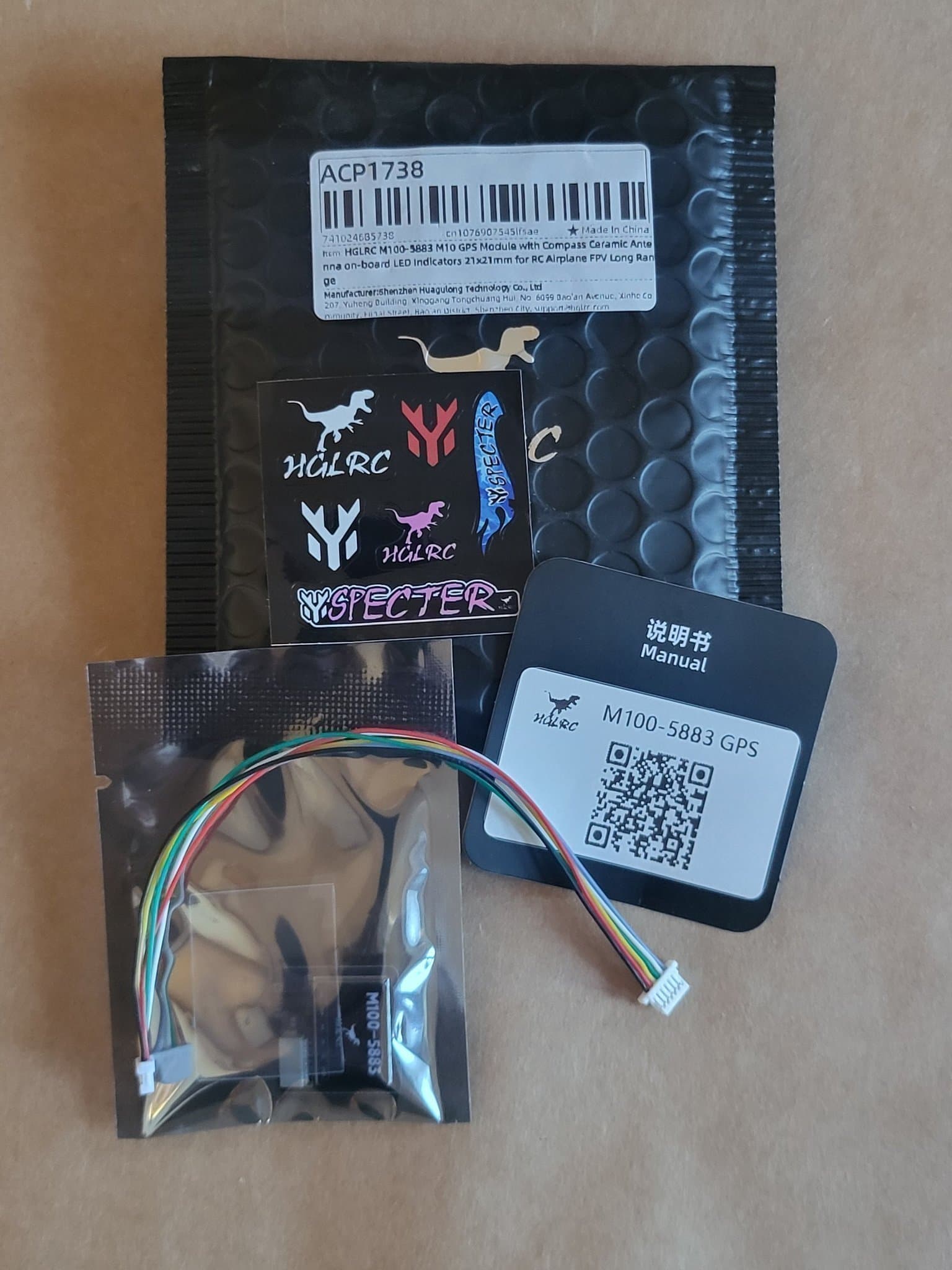 HGLRC M100-5883 GPS + Kompass | FPV GPS | Betaflight | INAV | Arduino | ESP32