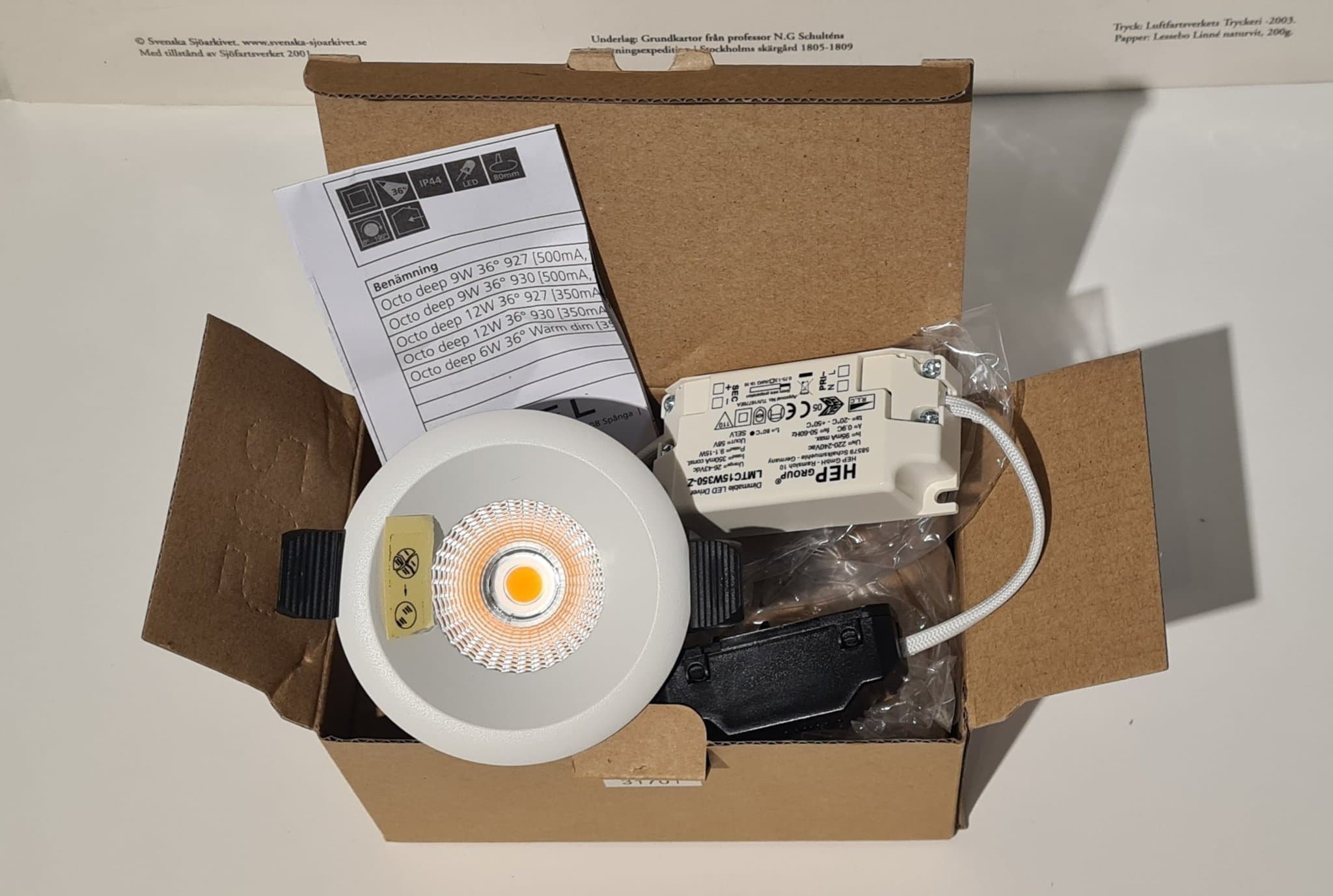 Maxel Octo Deep 31701 – LED spot IP44 – 3000K – Oanvänd