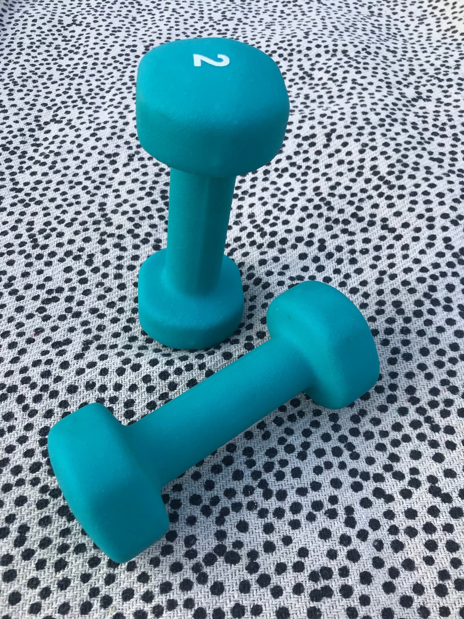 Hantlar 2x2 kg , neopren, som nya, i kartongen