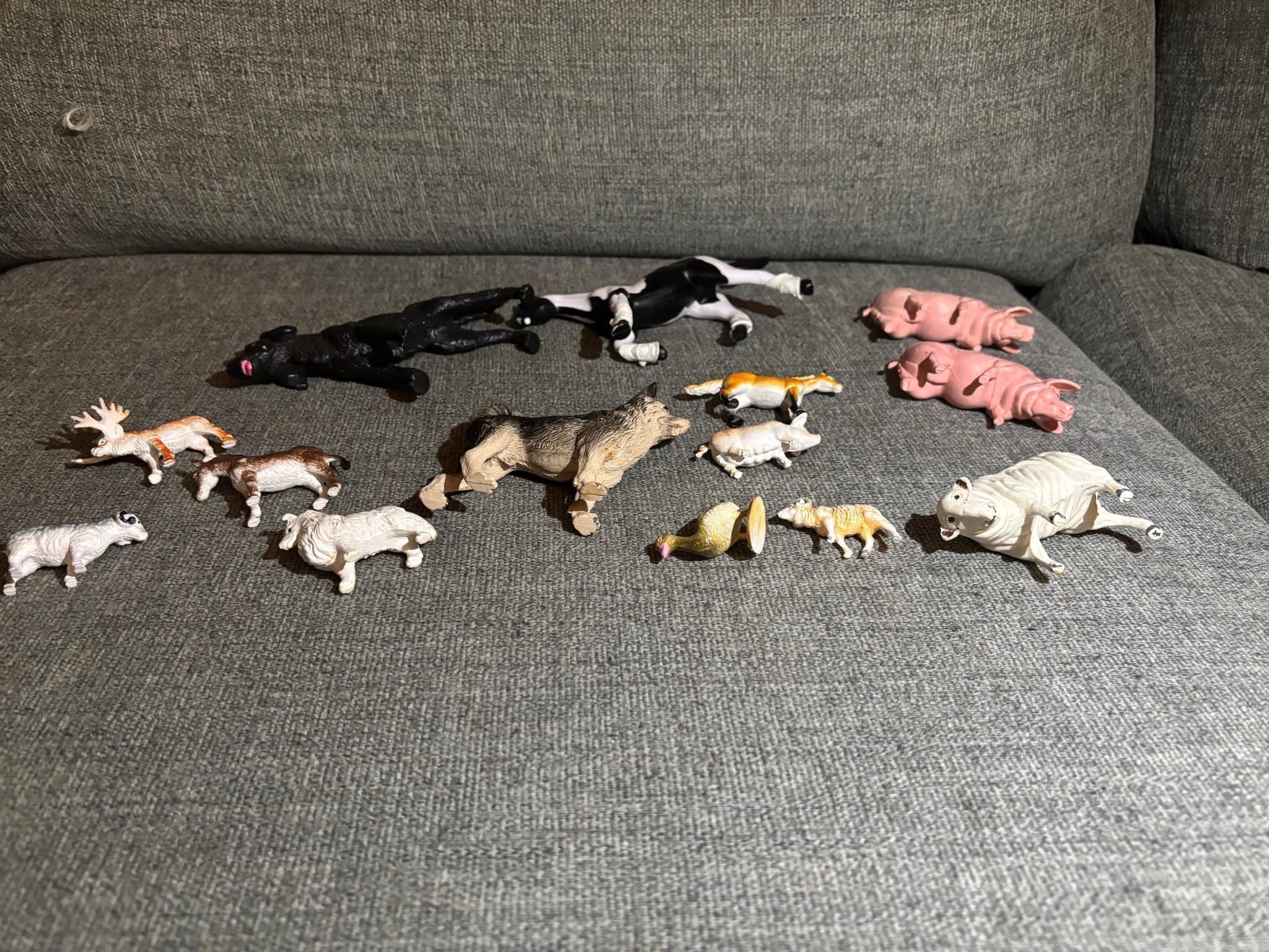 Farm Djur | Figurer | Schleich | Mojo | Vintage | 14 st
