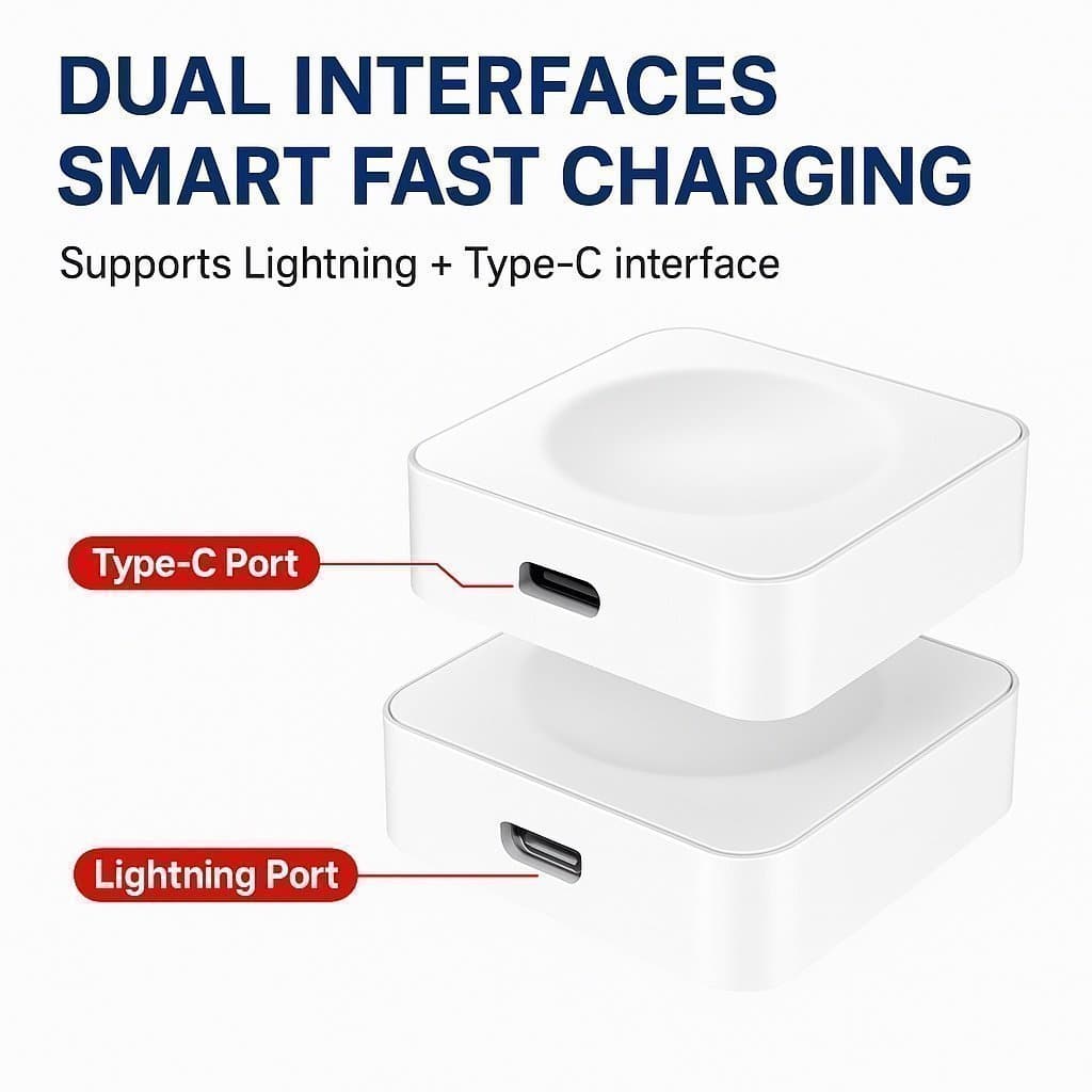 Apple Watch Smart snabbladdare med dubbla gränssnitt