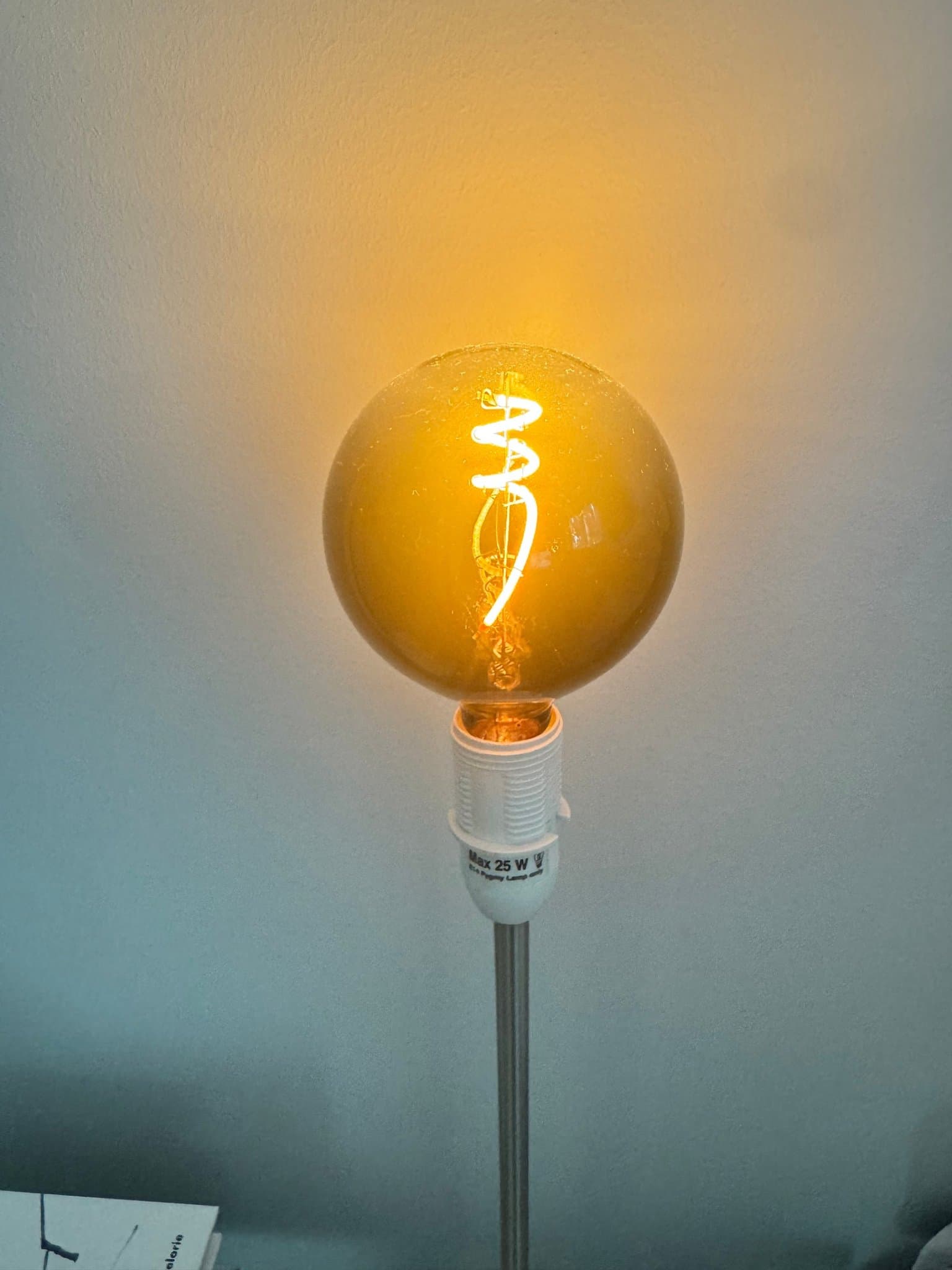 Bordslampor med dekorationsglödlampor ’smoke’, 2 st