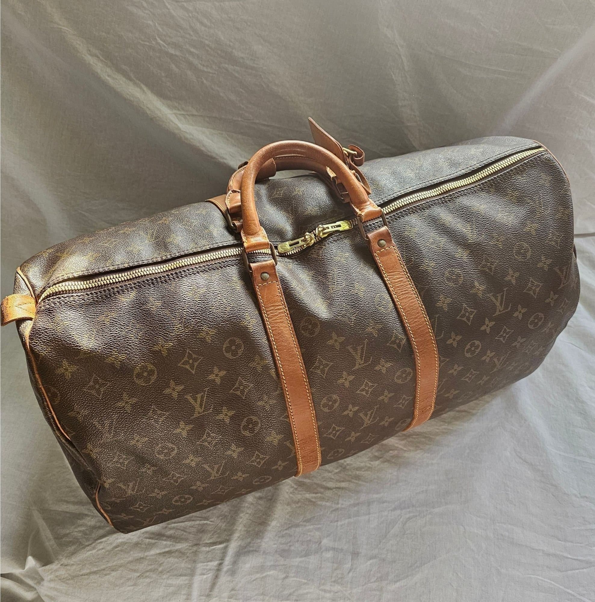 LOUIS VUITTON KEEPALL 55 VÄSKA MONOGRAM CANVAS VINTAGE CABIN CARRY ON DUFFEL BAG