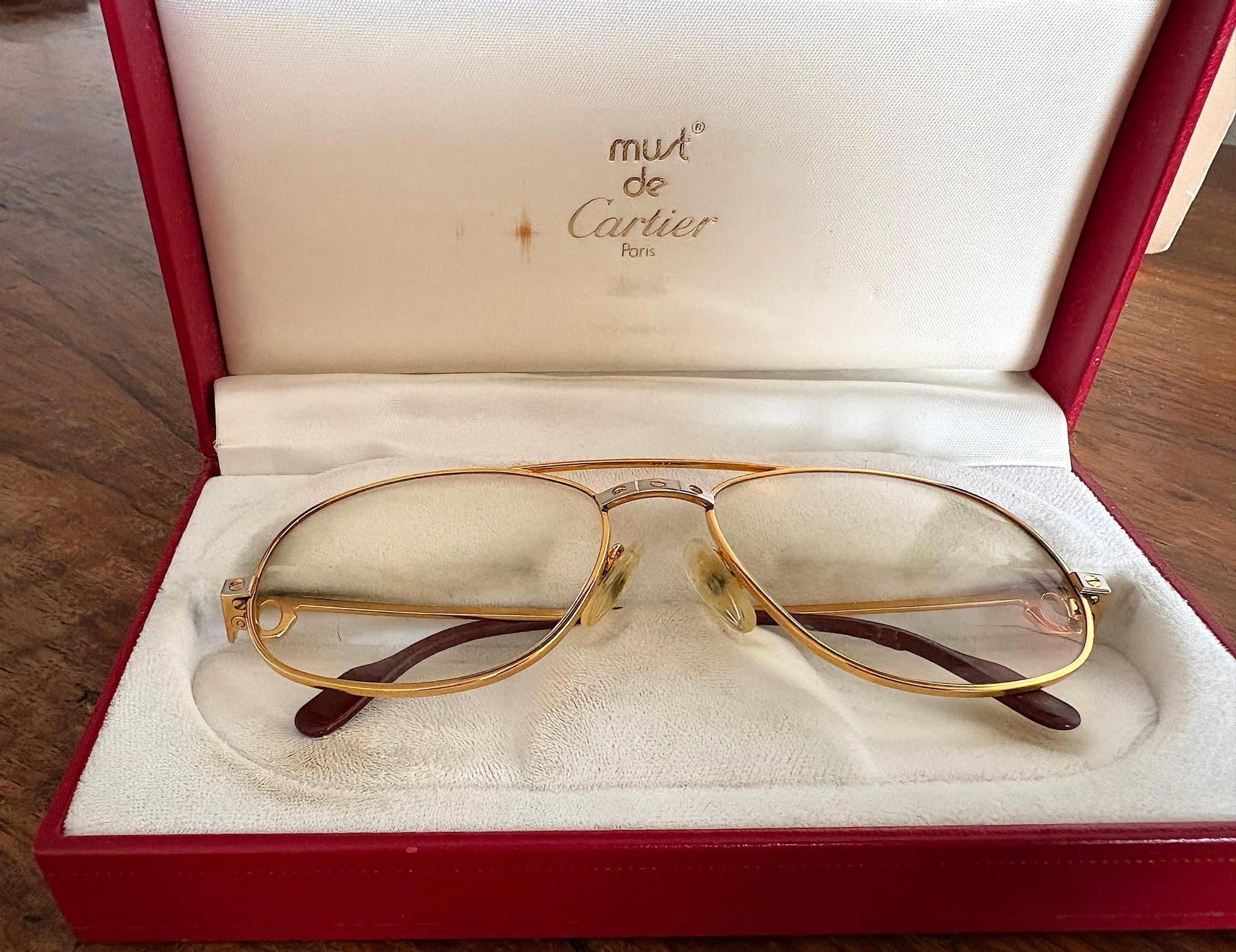 Cartier Glasögon santos model ca 1986