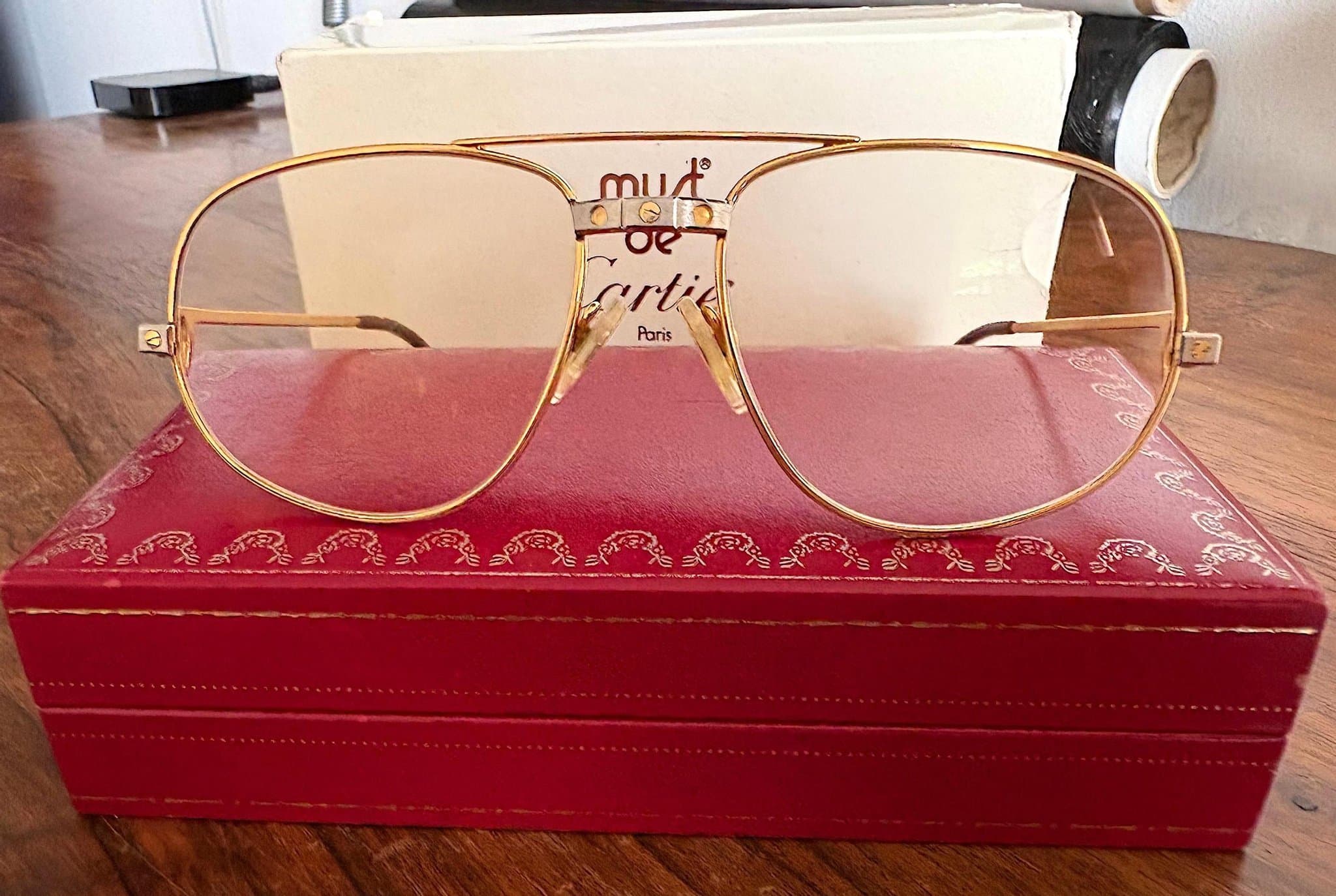 Cartier Glasögon santos model ca 1986