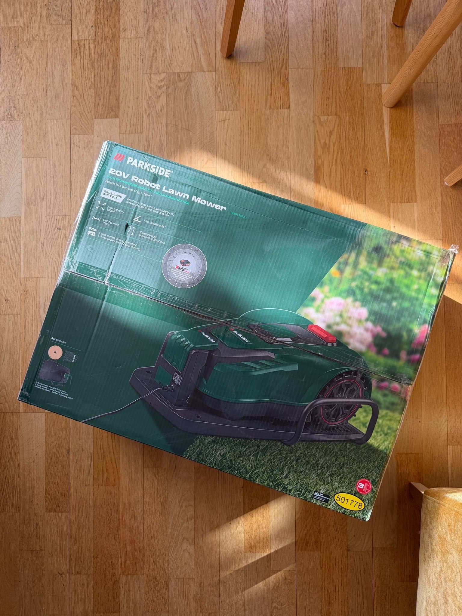 NY! Parkside robotgräsklippare -oanvänd, garanti över 2 år kvar robot lawn mower