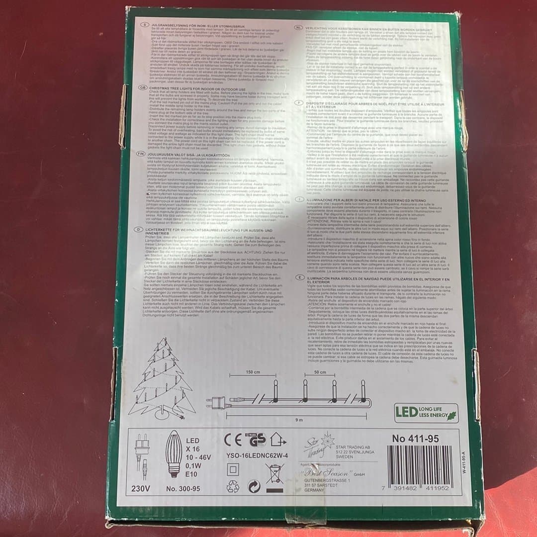 Julgransbelysning LED 16 lampor