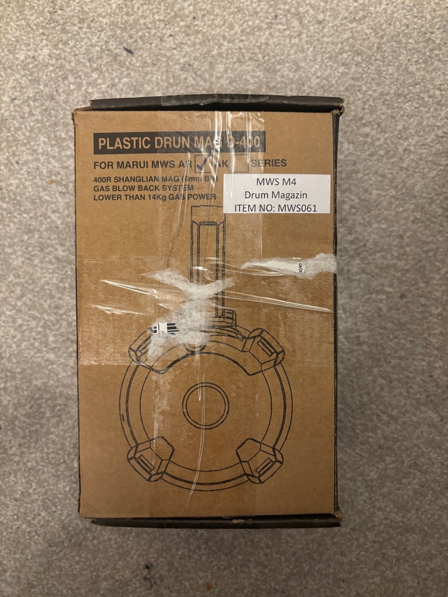 MWS M4 Drum Magazin gbbr