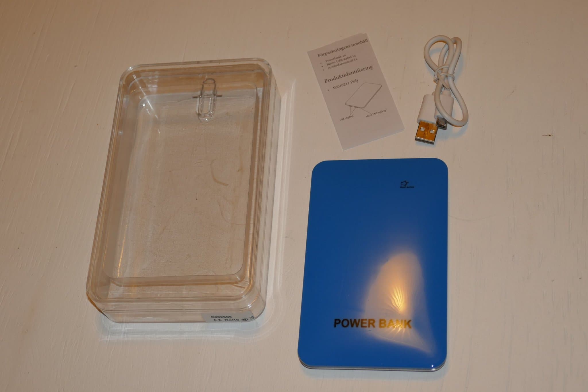 Powerbank, 4000/6000/8000 mAh, oanvänd