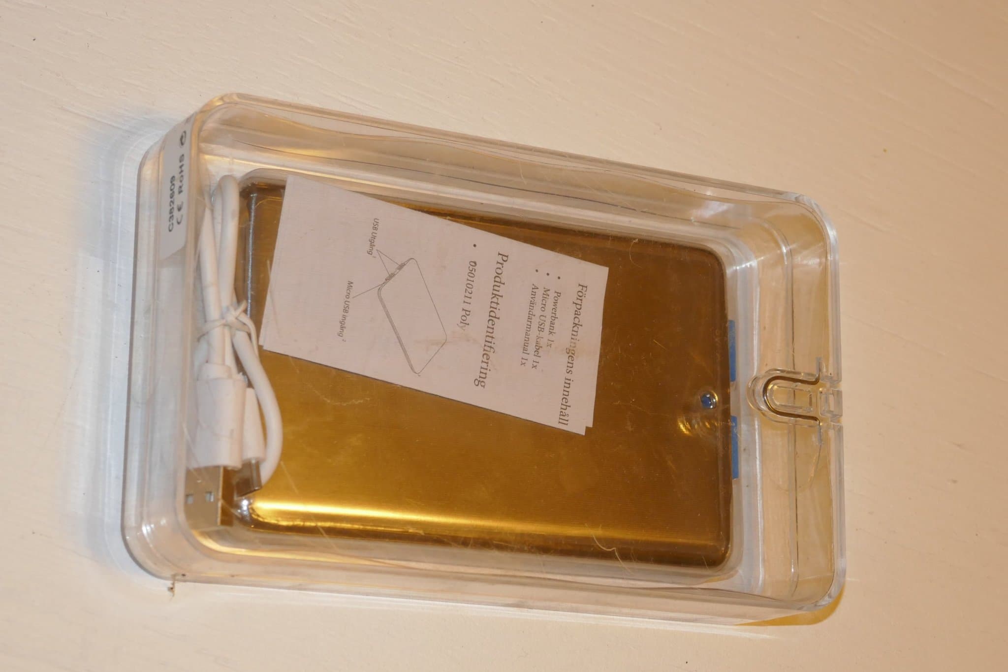 Powerbank, 4000/6000/8000 mAh, oanvänd