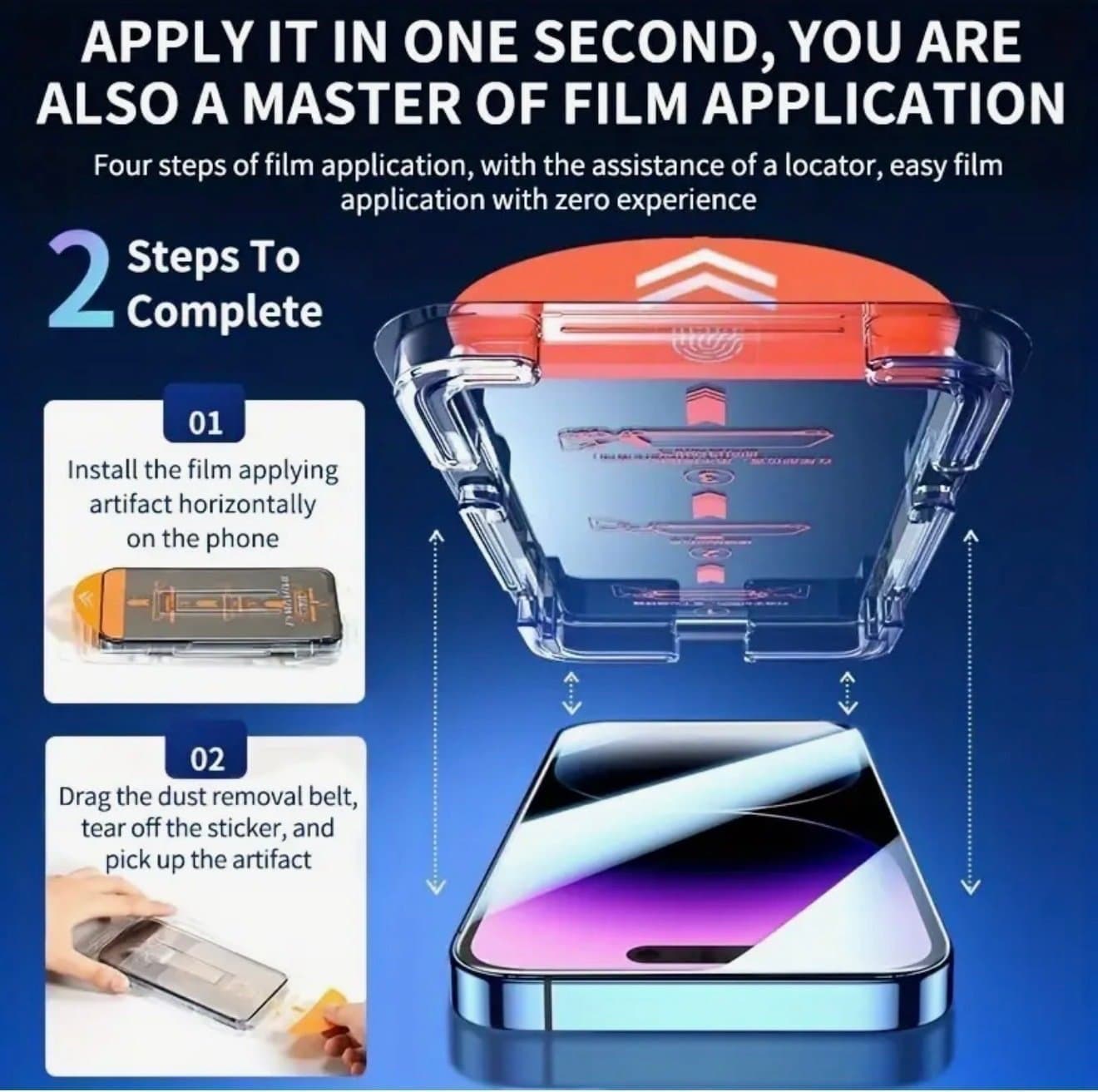 iPhone 13 PRO MAX Skärmskydd med applikationsverktyg