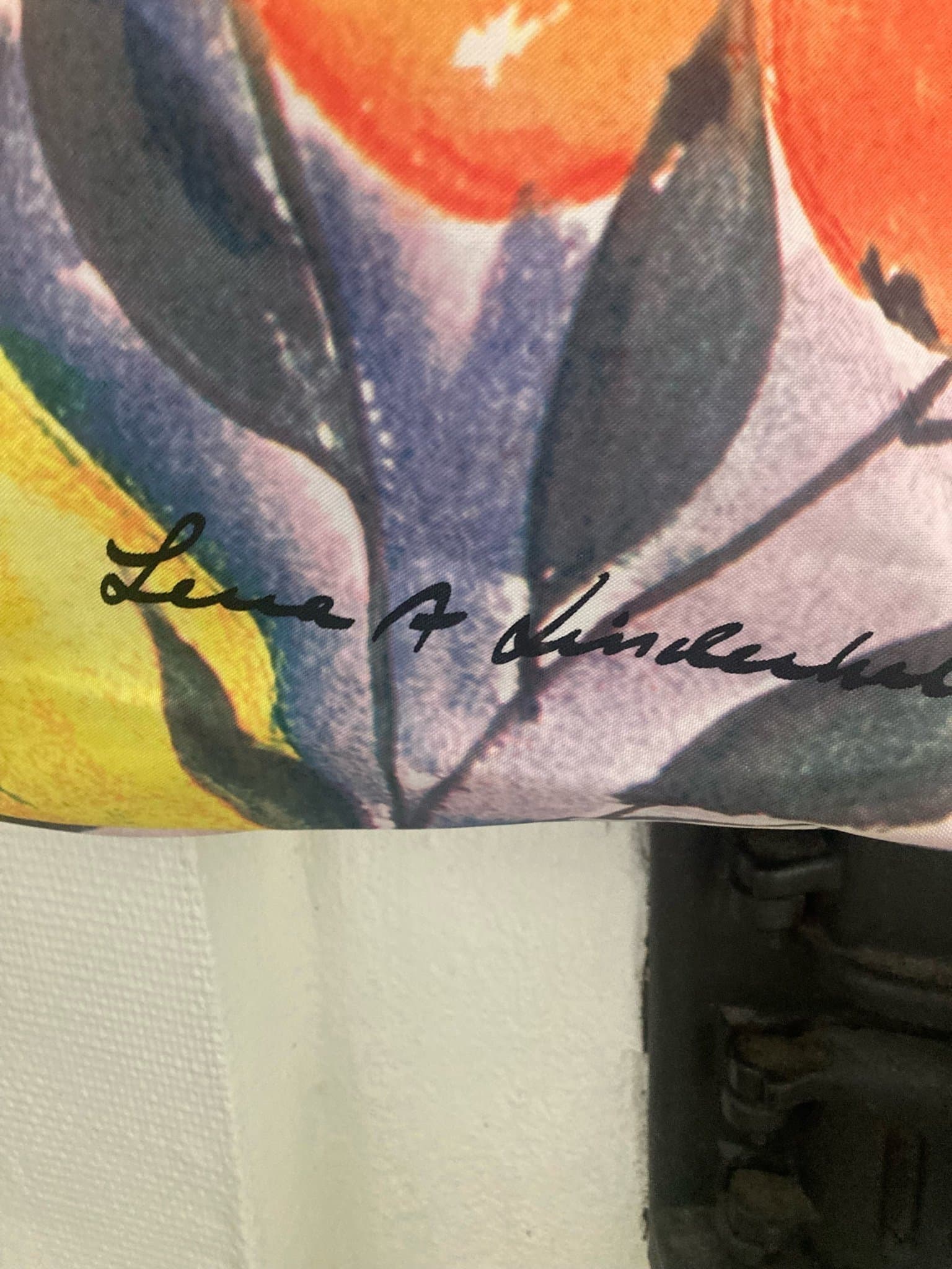 Lena A Linderholm flerfärgad väska