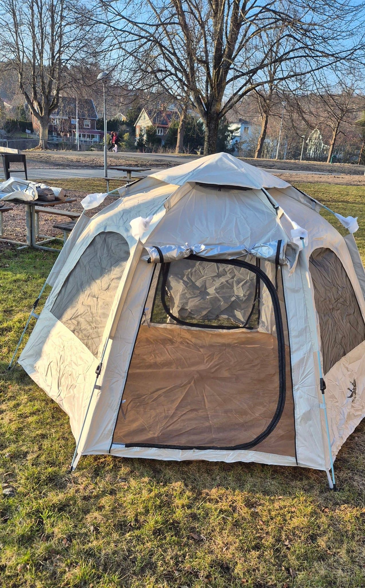 Vattentätt PAKICETUS Hexagonalt Familjetält – Snabbuppsättning på 3 Sekunder