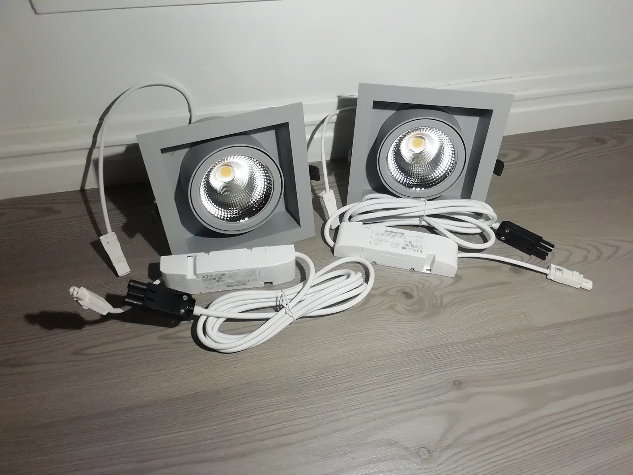 6st LED downlight spotlight lampa Fagerhult Touch-REC inkl drivdon transformator