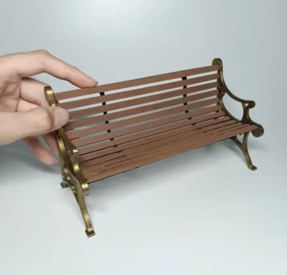 Miniatyr Parkbänk