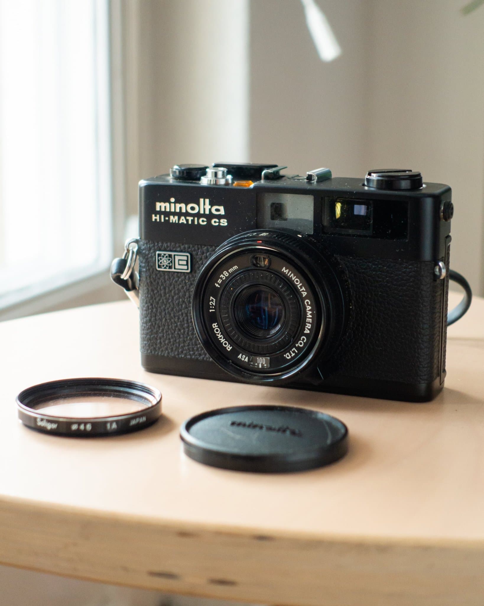Minolta Hi-Matic CS 35mm Analog Film Camera + 20 Flash