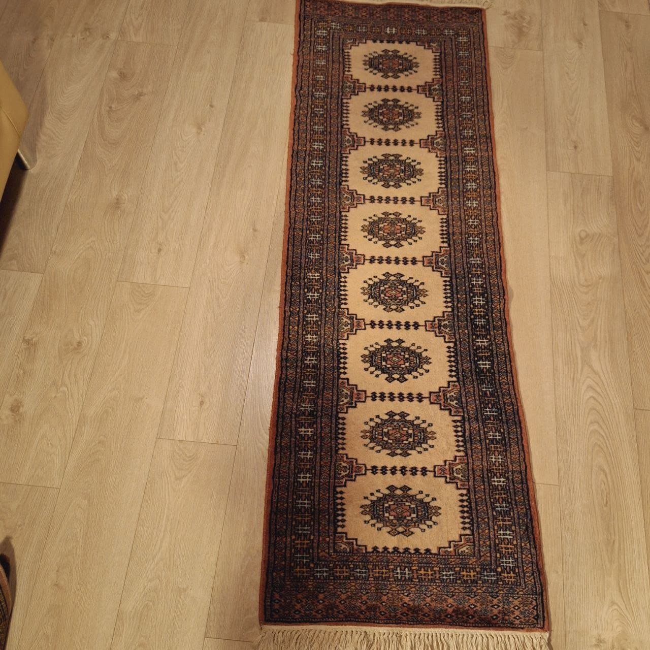 orientalisk matta- ullmatta, matta 189x63 cm