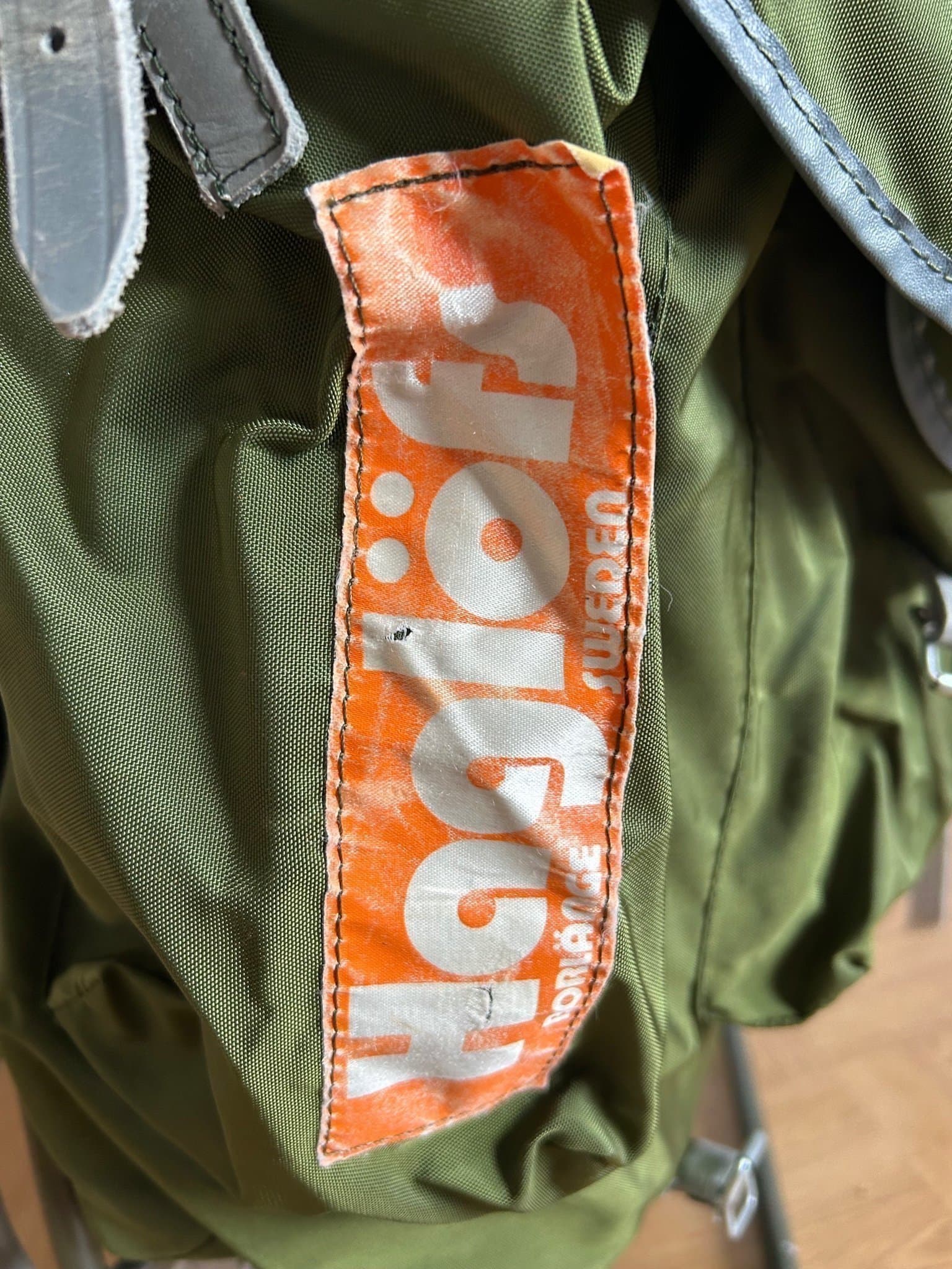 VINTAGE Haglöfs metall ram Ryggsäck Camping Vandring