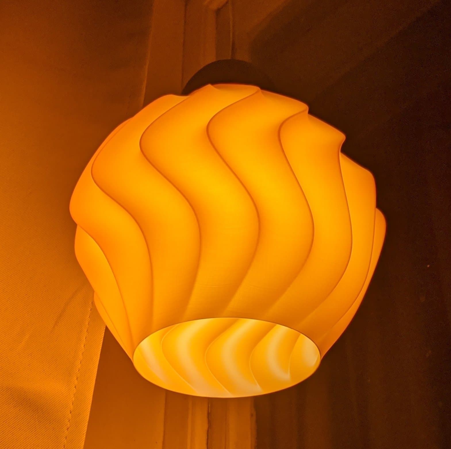 Fönsterlampa "Swing", orange