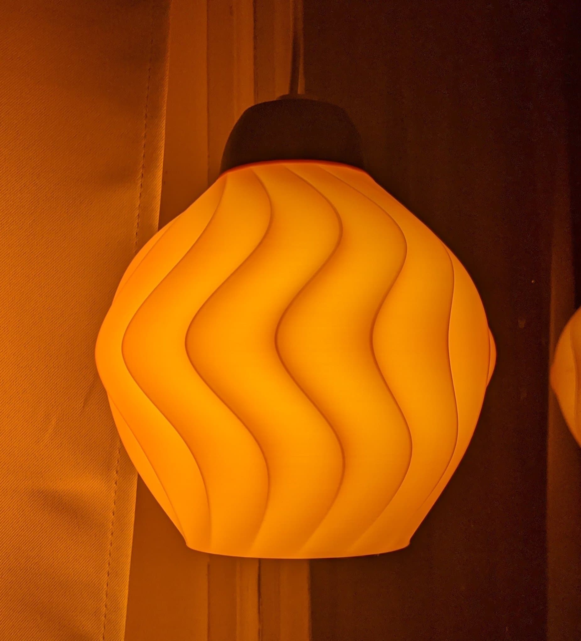 Fönsterlampa "Swing", orange